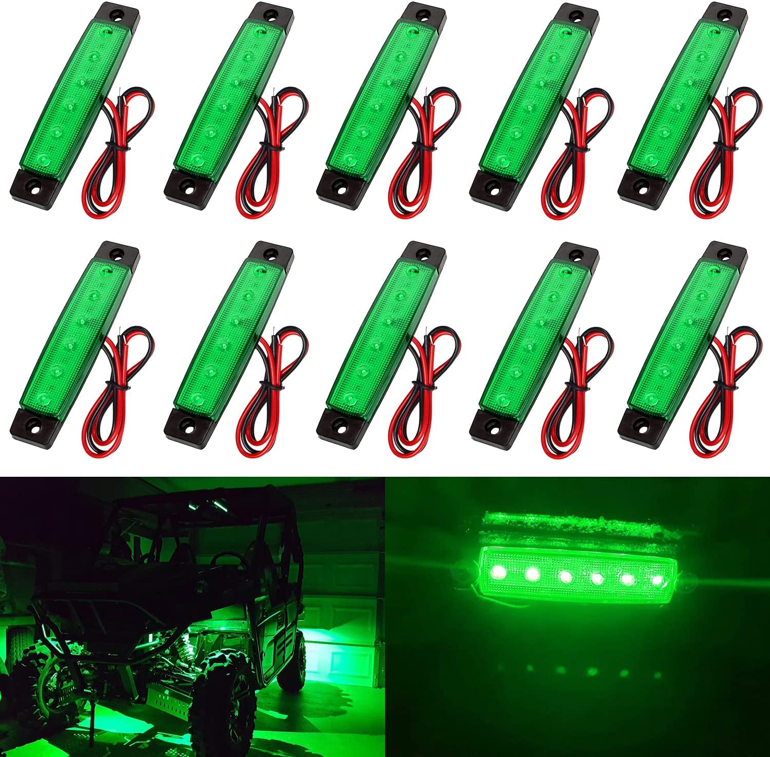 10X Led Rock Lights, Strip Lights, Wheel Well Lights