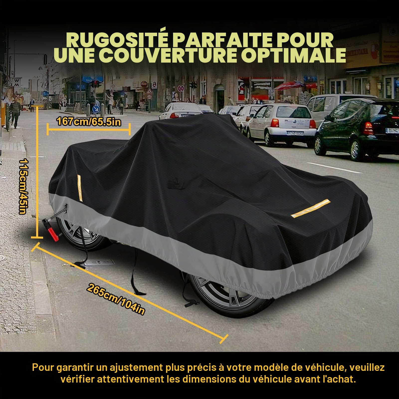 Ryker Bâche de protection d'extérieur pour Can-Am Ryker 600, 900, modèles sport et rallyes, tissu Oxford 420D, imperméable, résistante aux intempéries