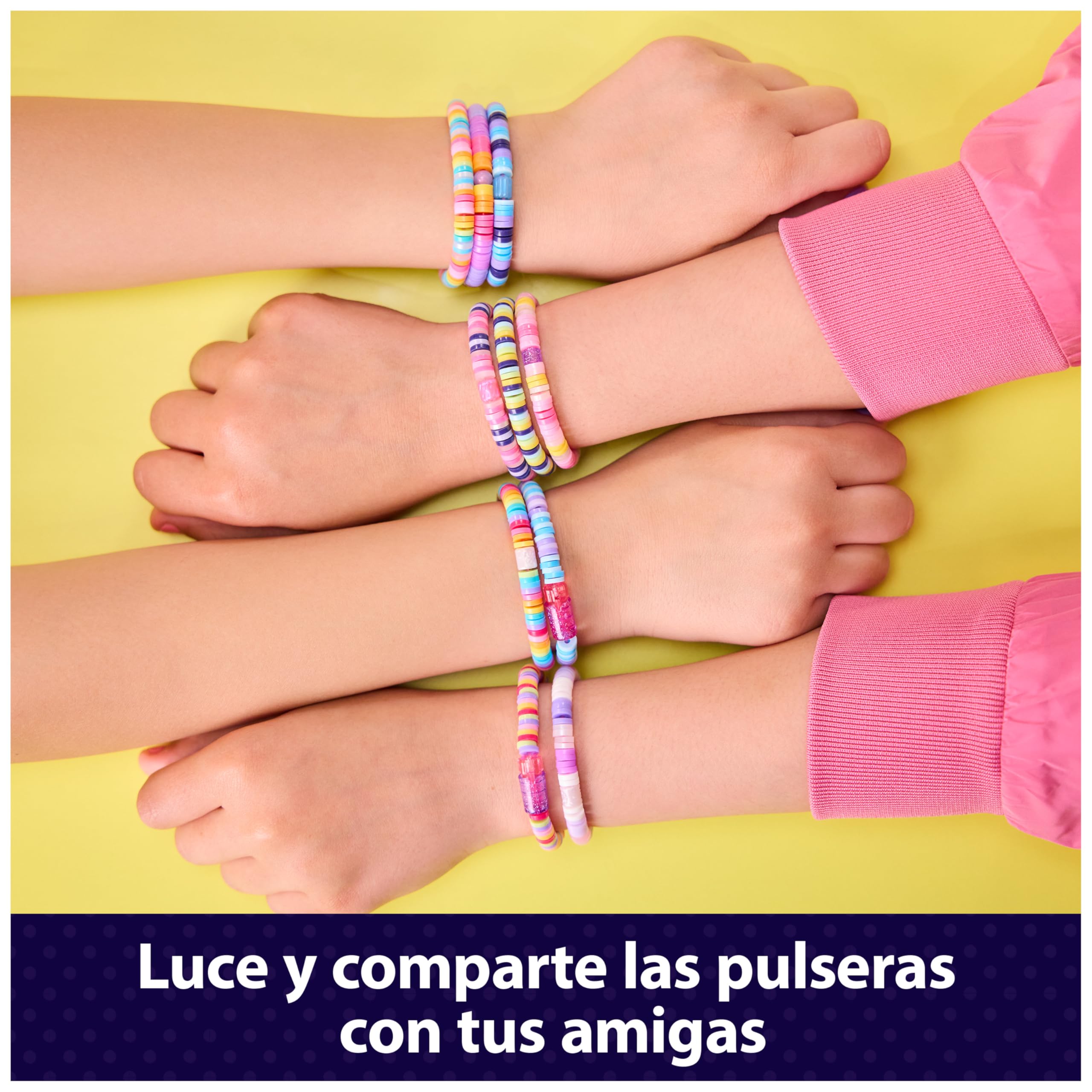 COOL MAKER - ESTUDIO DE PULSERAS HEISHI - Kit para Hacer Pulseras con Bolígrafo de Cuentas, Taller de Cierre Automático y +1200 Cuentas - 6072592 - Cuentas para Pulseras - Juguetes Niñas 7 Años +