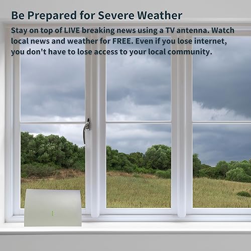 Miniatura 27 de Mohu Leaf Stitch Amplified - Antena de TV plana para interiores, rango de 60 millas, amplificador Jolt Switch, UHF VHF, multidireccional, 4K UHD, TV