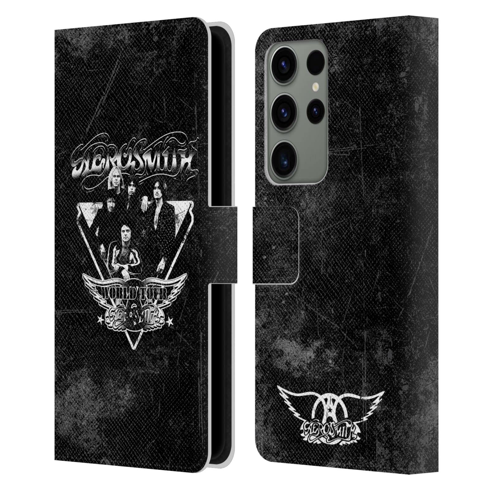 Funda Aerosmith Samsung S23 Ultra carcasa cuero libro protectora 5G 7