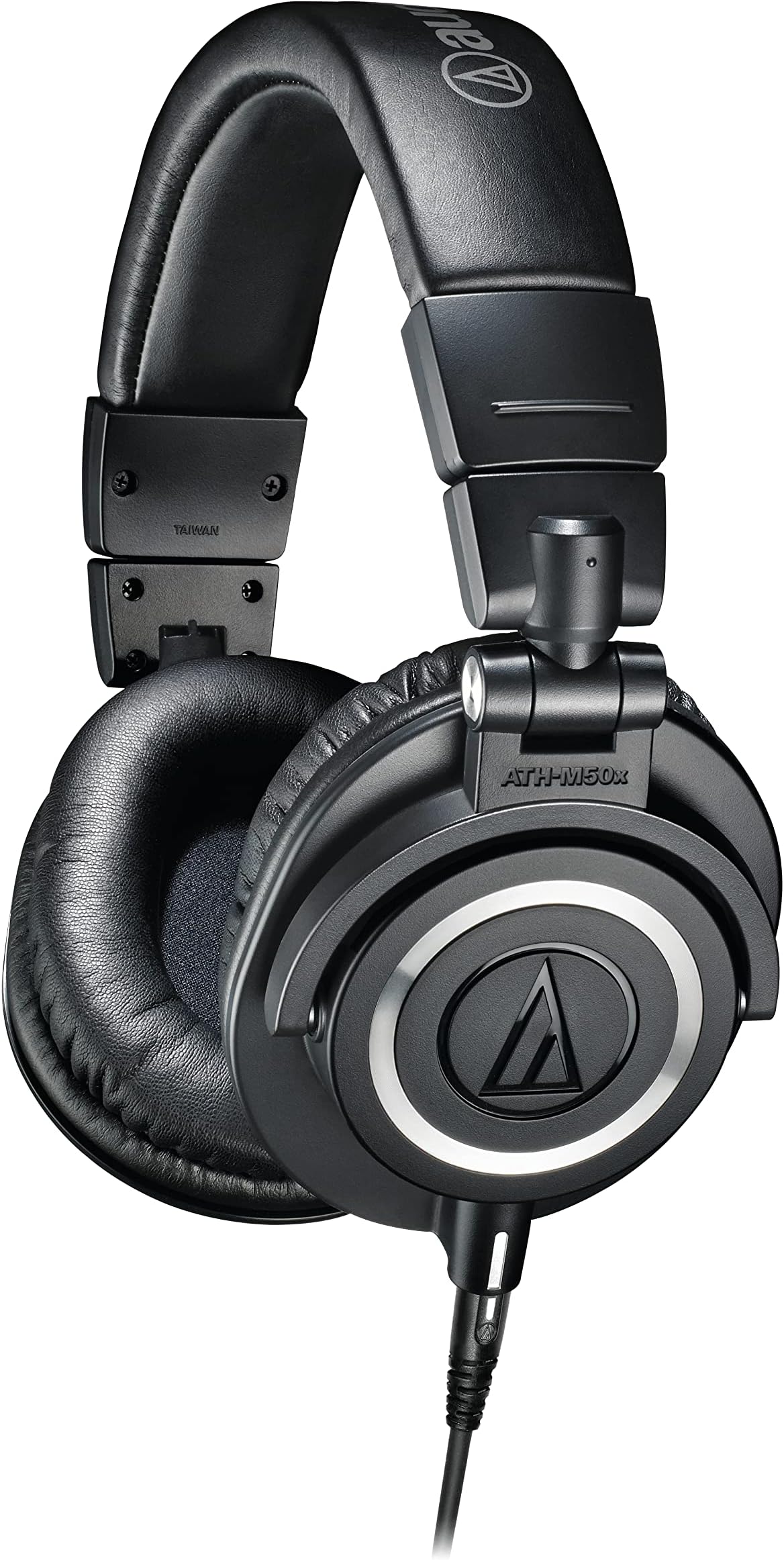 Audio Technica ATH-M50x Professional Monitor Headphones, Wired, DTM, Recording, Mixing, Mastering, DJ, Home Recording, Authentic Japanese Product, Black