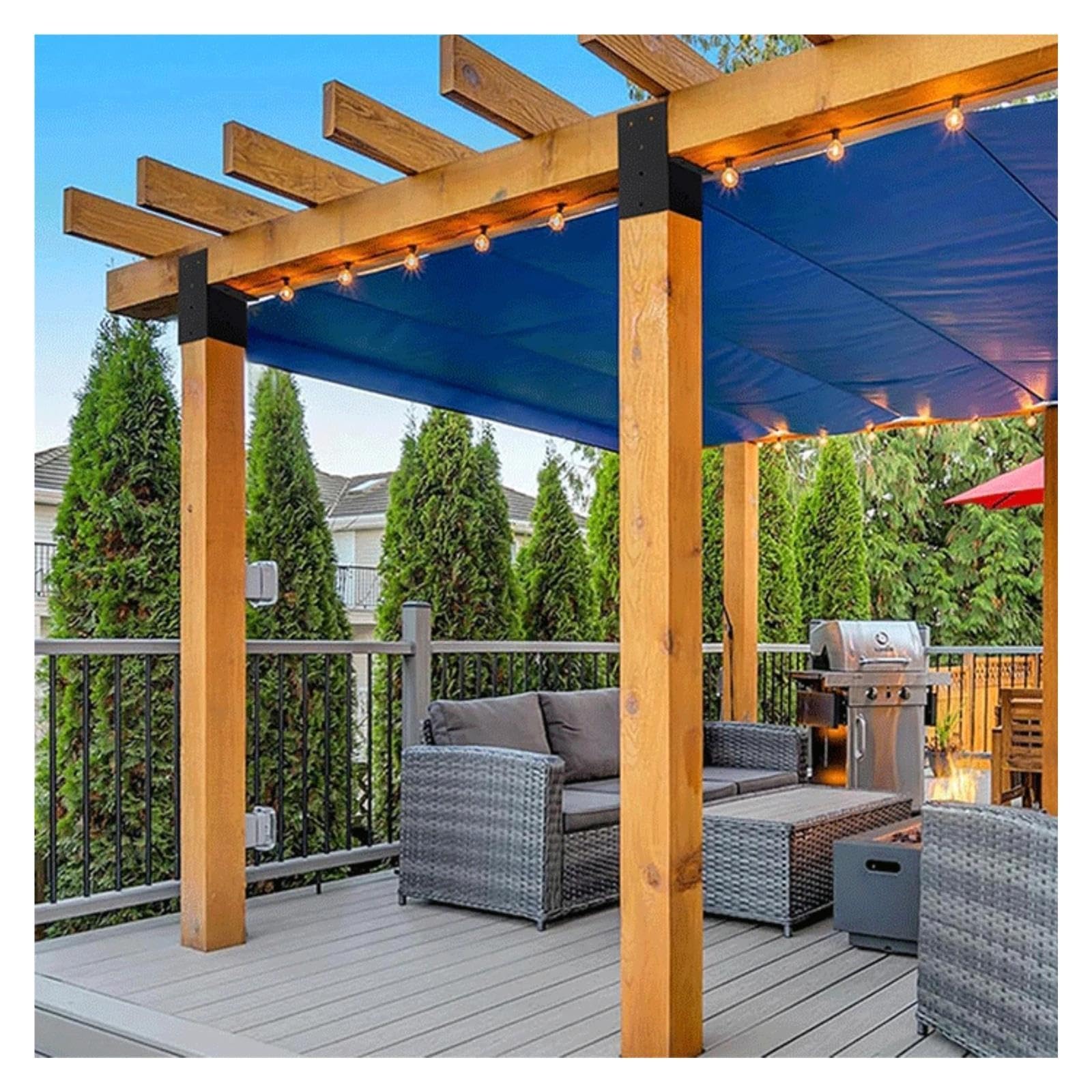Pali per Recinzioni Connettore for palo for pergola in metallo saldato