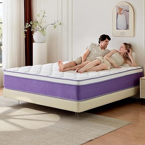 Queen Mattress,12 Inch Queen Size Mattresses in a Box, Dual-Sided Comfort Medium Firm & Plush, Memory Foam Mattress for Pressure Relief & Cool Sleep, CertiPUR-US Certified, Safe Foams & Fabric