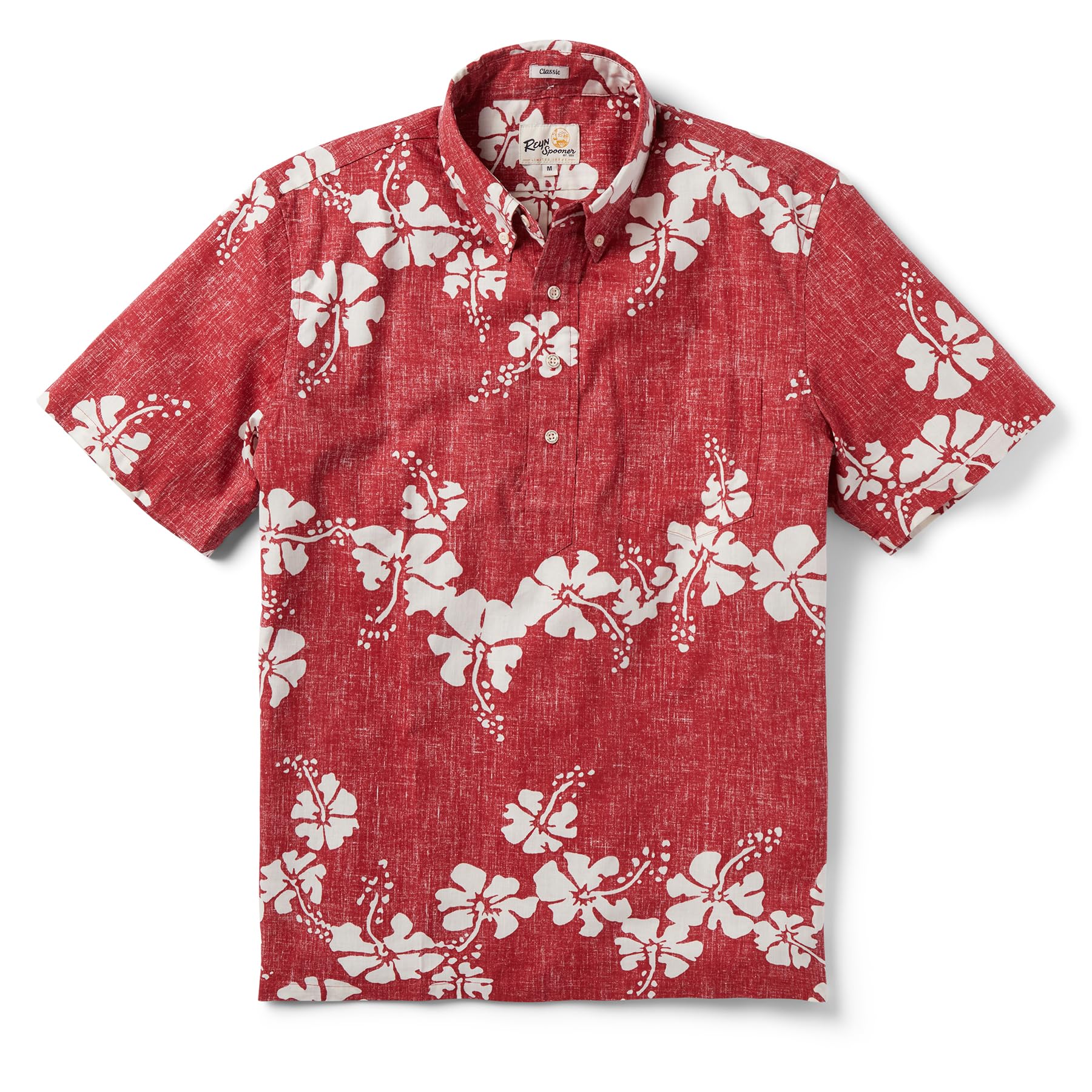 Reyn Spooner Men's 50th State Floral Hawaiian Aloha Shirt
