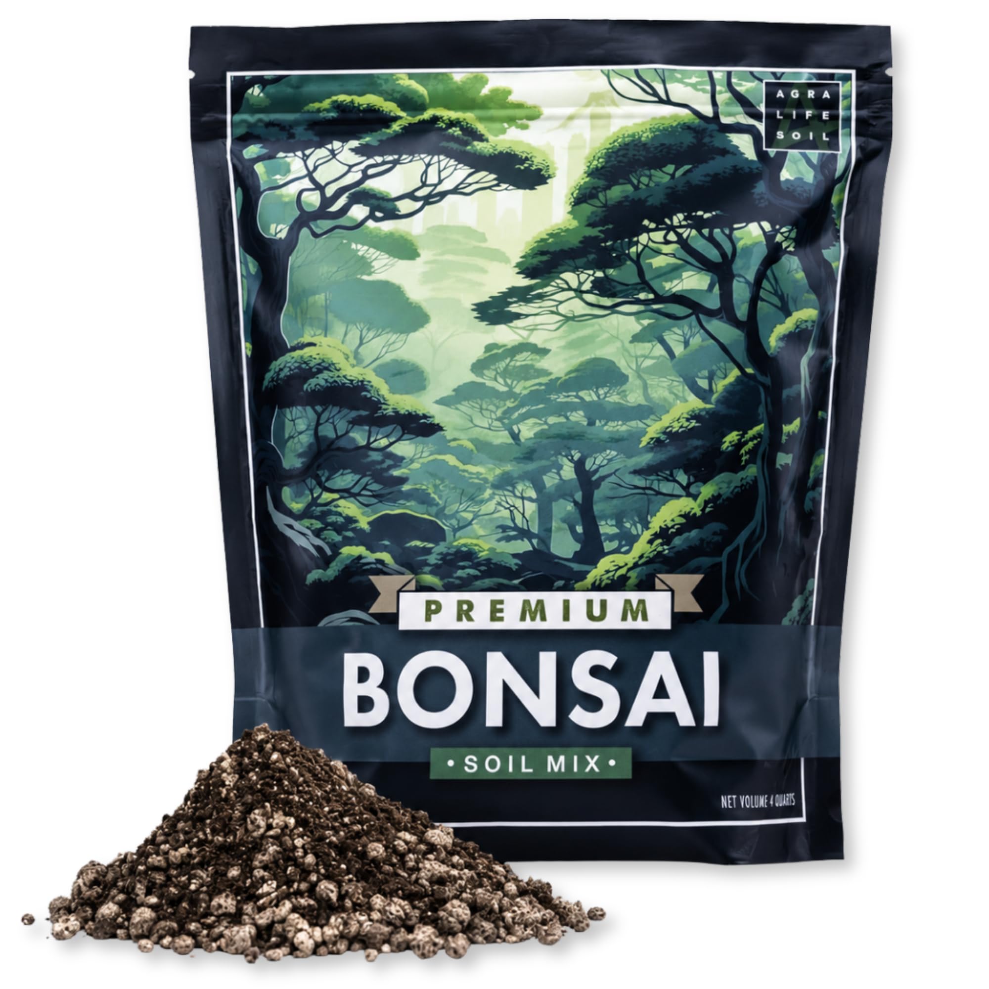 Mélange de sol pour bonsaï de qualité supérieure pour bonsaïs d'intérieur prospères – Terreau parfait pour toutes les variétés de bonsaï – Mélange biologique pour une croissance optimale – Sol pour
