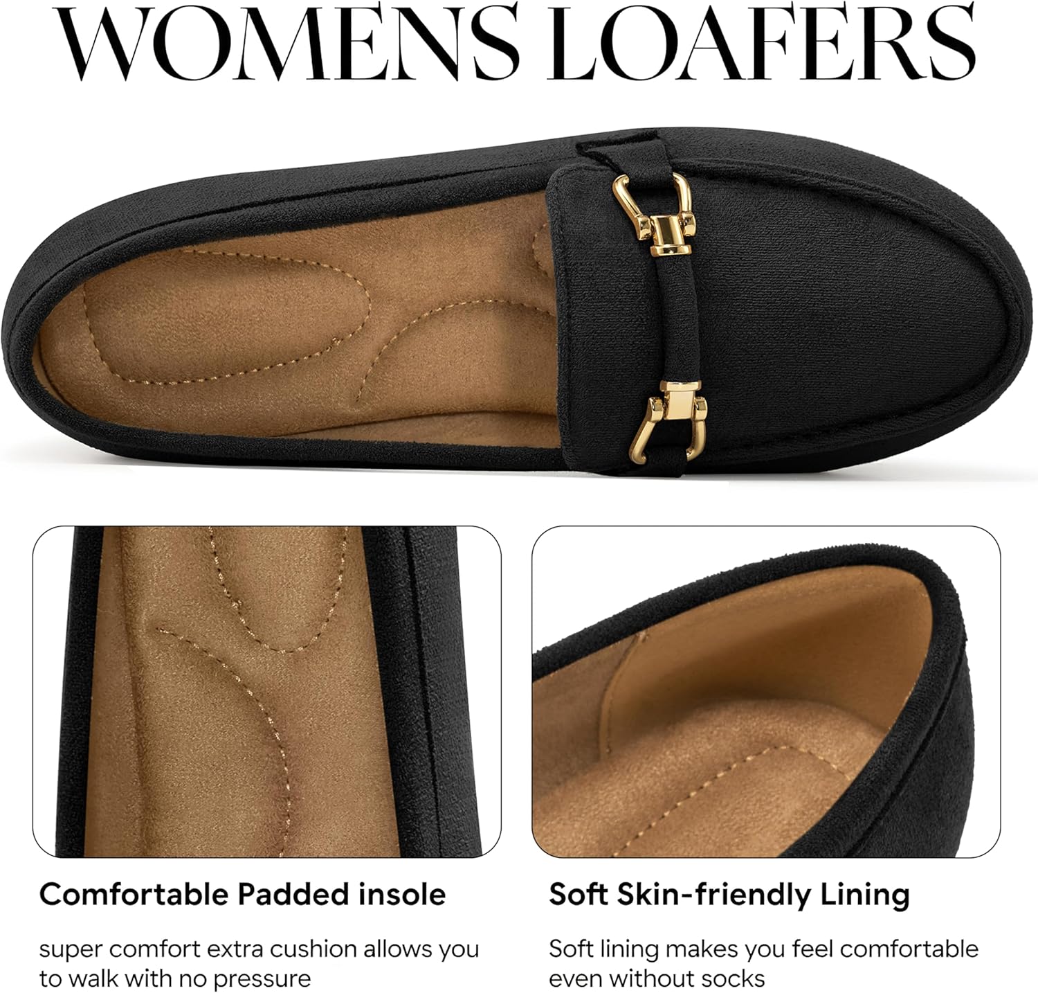 HARENCE Loafers for Women Comfortable Slip On Business Work Flats Shoes Casual Driving Moccasins Penny Loafer - Image 4
