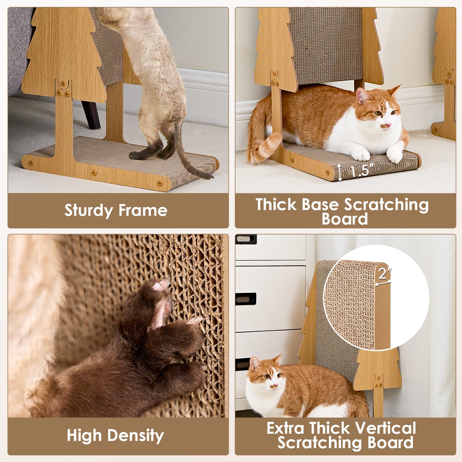 Snapklik.com : Cardboard Cat Scratcher For Indoor Cats, 24-Inch ...