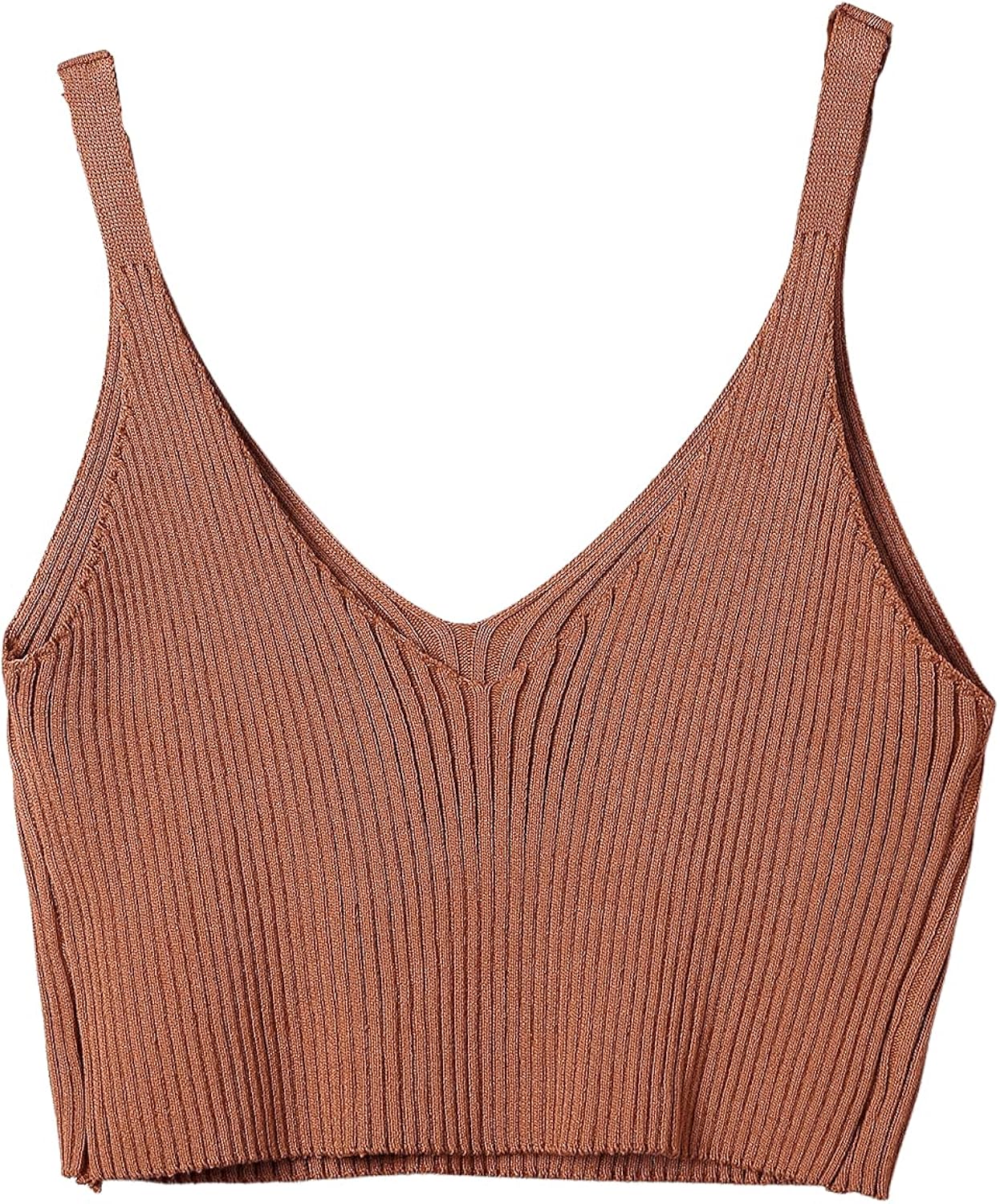 SweatyRocks Women's V Neck Spaghetti Strap Cami Tank Top at  Women’s Clothing store