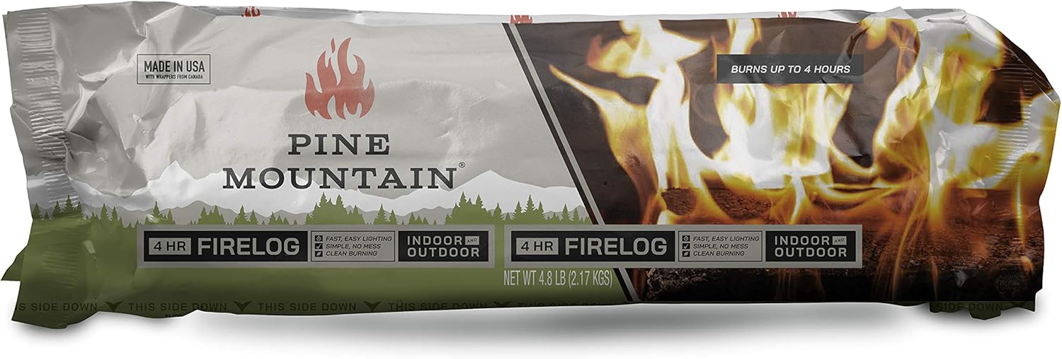 Pine Mountain Traditional Firelog, 4-Hour Burn Time, 6 Logs