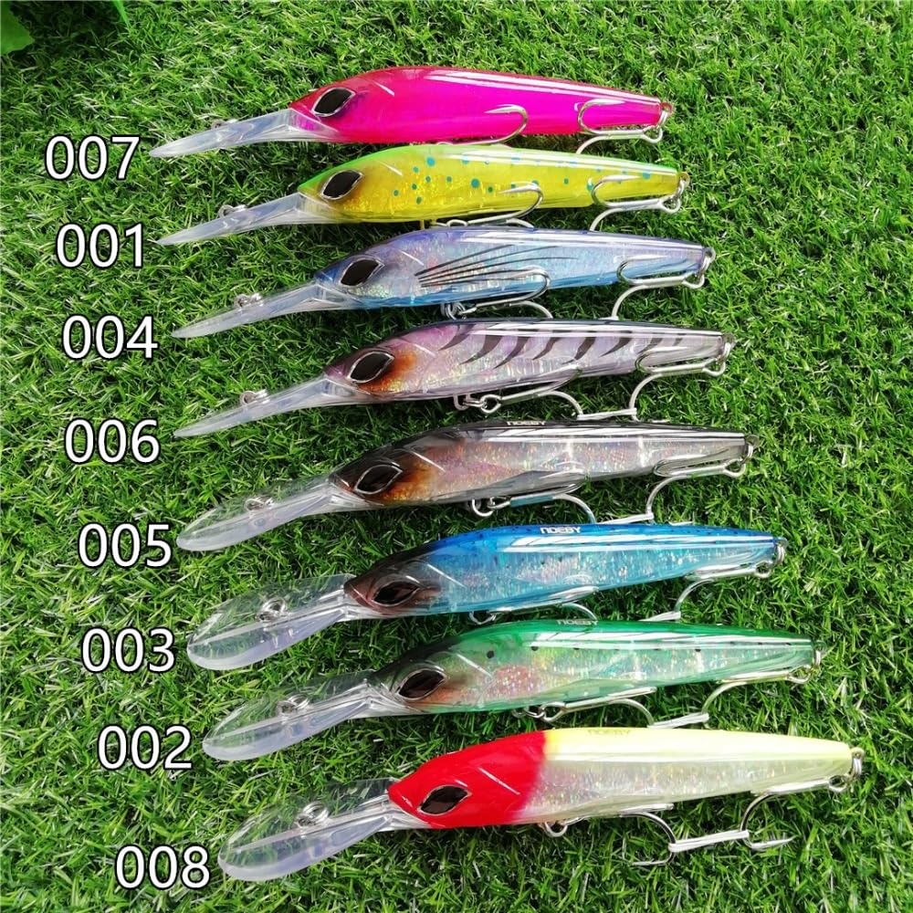 1PC 18cm 90g pływający 5-6.5m minnow twarda przynęta duża przynęta wędkarska głębinowe Trolling przynęta na ryby duży minnow wobler