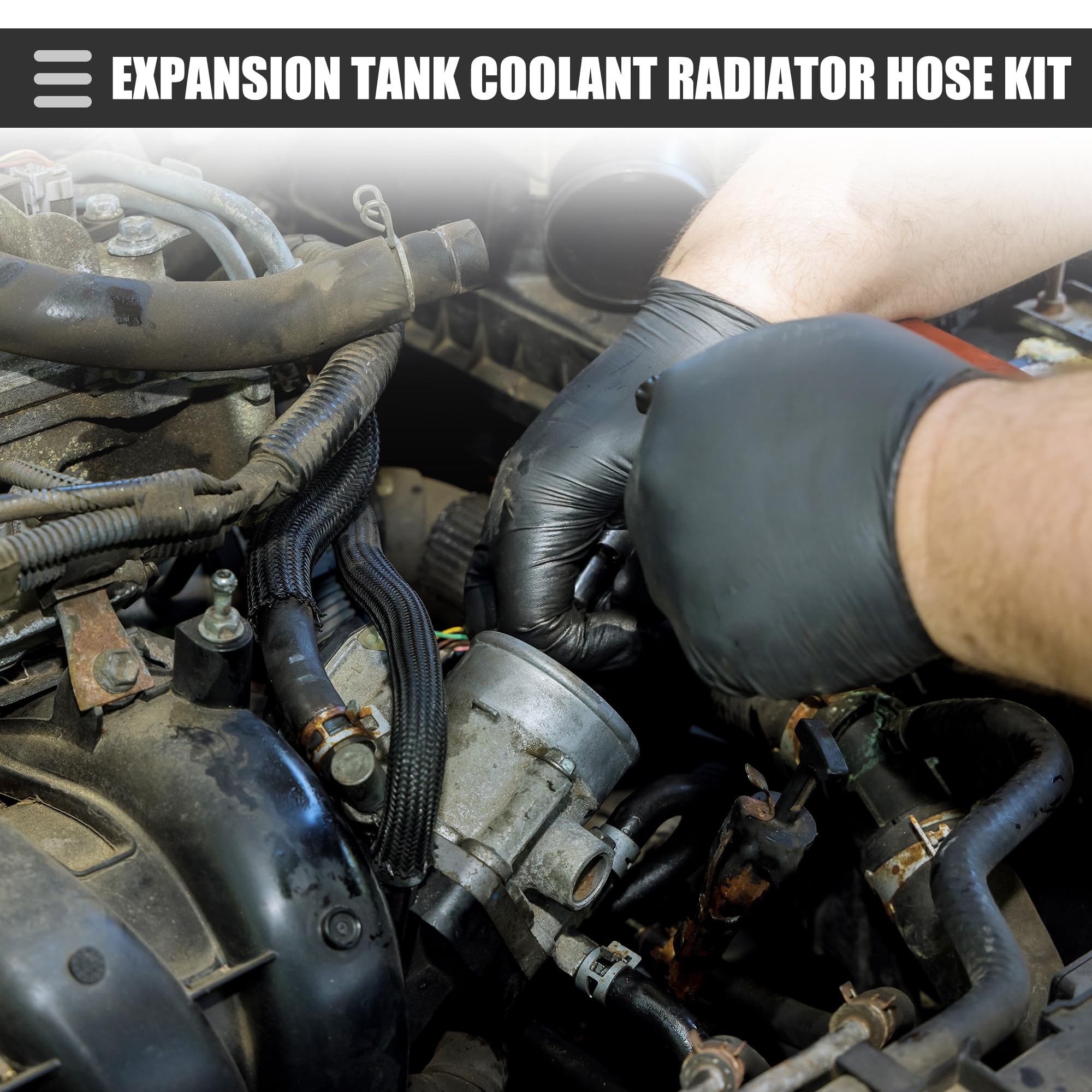 QUARKZMAN Serbatoio di espansione Liquido refrigerante Radiatore Tubo flessibile per BMW 323 325 328 330, 1 Set
