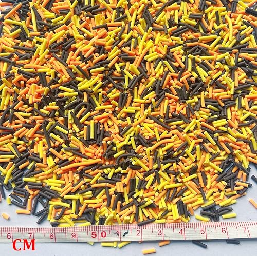 Miniatura 4 de EHOPE Gránulos falsos de resina de 1.76 oz (50 g), chispas de caramelo falso, gránulos de arcilla de polímero, rebanadas de arcilla polimérica para
