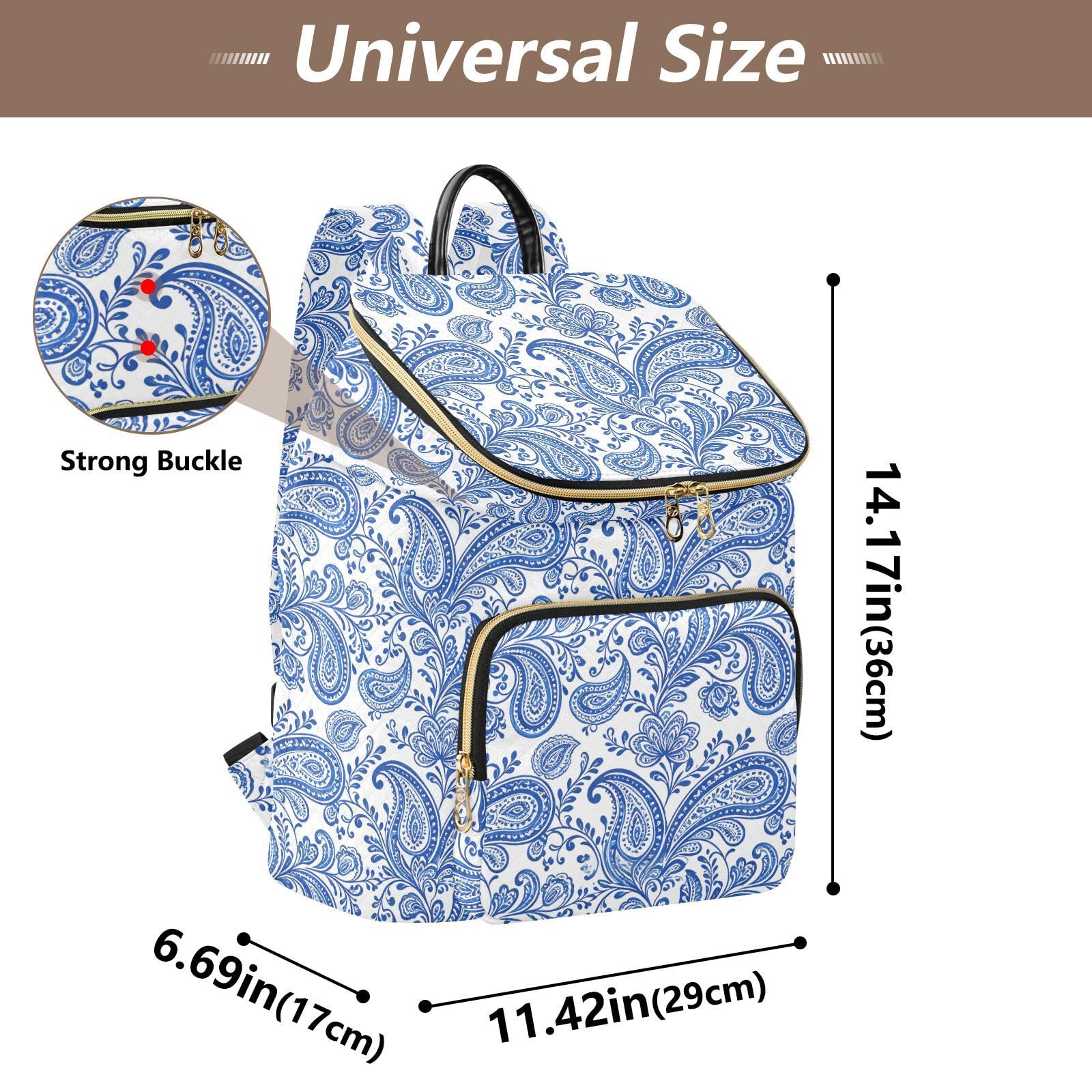 Zaino alla moda da 15 litri da donna, alla moda, robusto, leggero