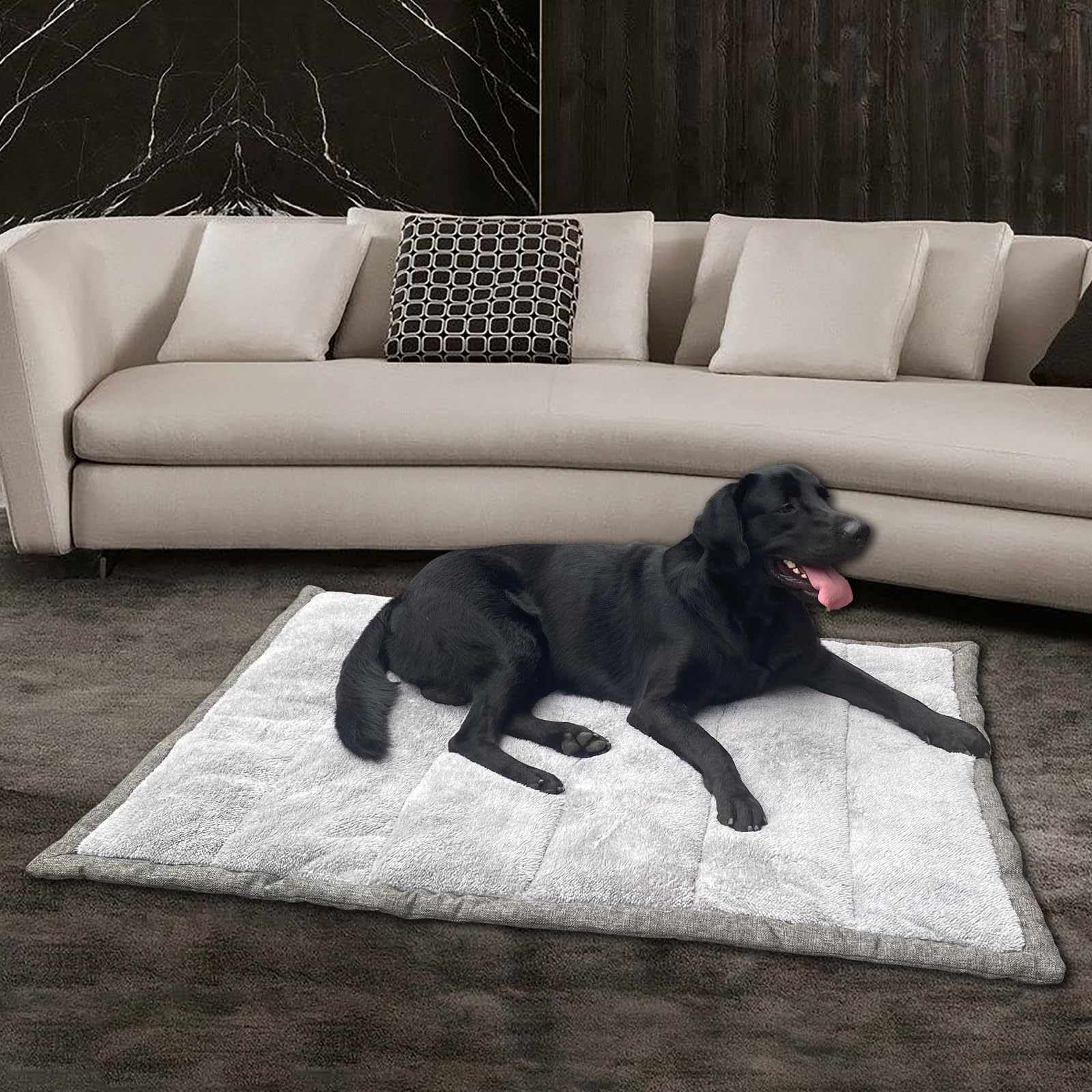Rollup Cama para perros al aire libre, colchonetas de viaje para perros medianos y grandes, portátil, plegable, lavable a máquina, accesorios para mascotas para máxima comodidad, 36 x 23 pulgadas,
