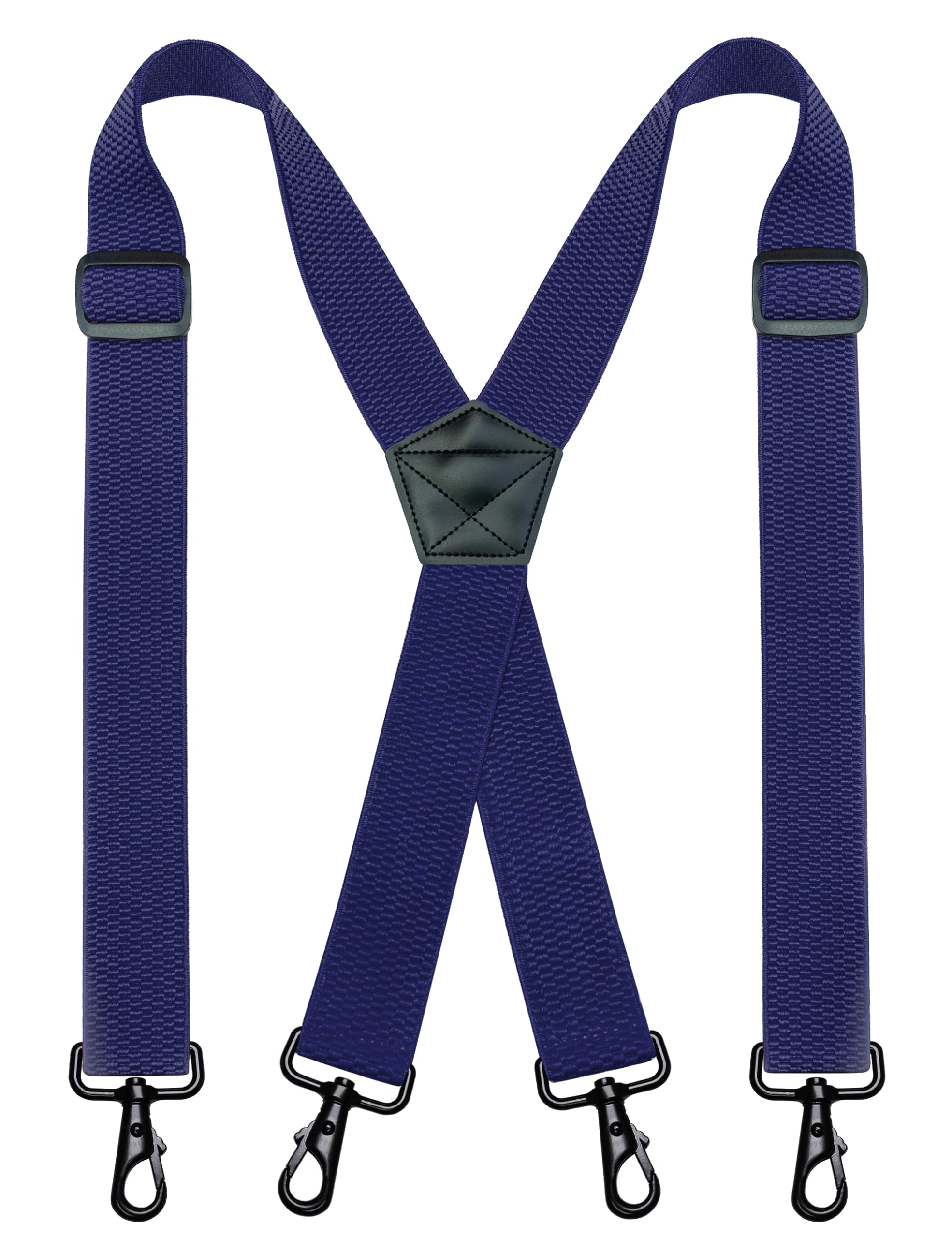 JEMYGINS 1.48" Wide Heavy Duty Suspender with 4 Swivel Hooks for Jeans Pants