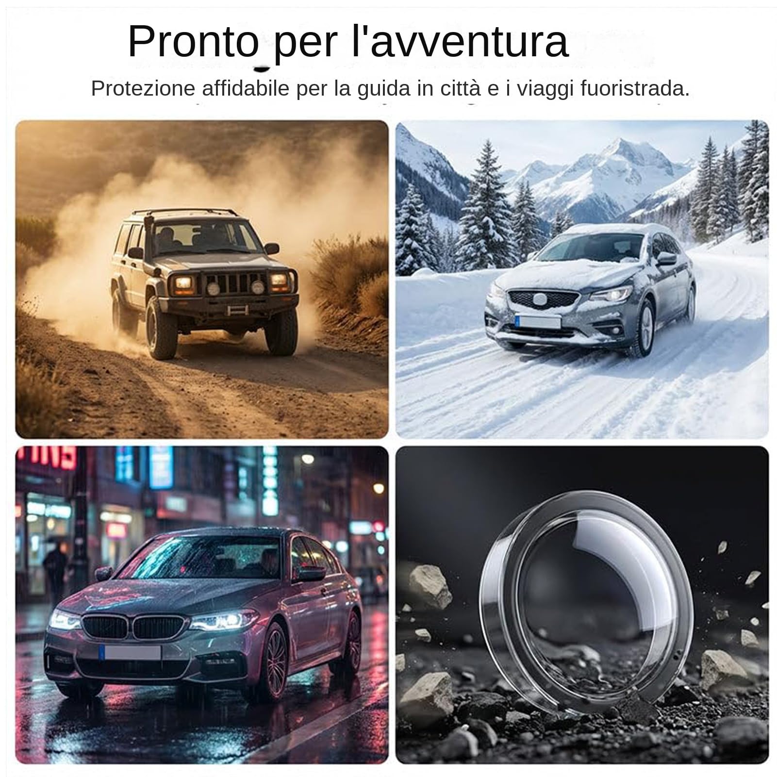 Set Da 2 Protezioni per Di Telecamere per Auto, Adesivi Protettivi per TelecamereRetromarcia, Coperture Impermeabili Trasparenti Ad Alta Trasparenza per Telecamere per Auto Camion Suv