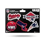 Rico Industries NFL New England Patriots 5-Piece Die-Cut Decal Sheet