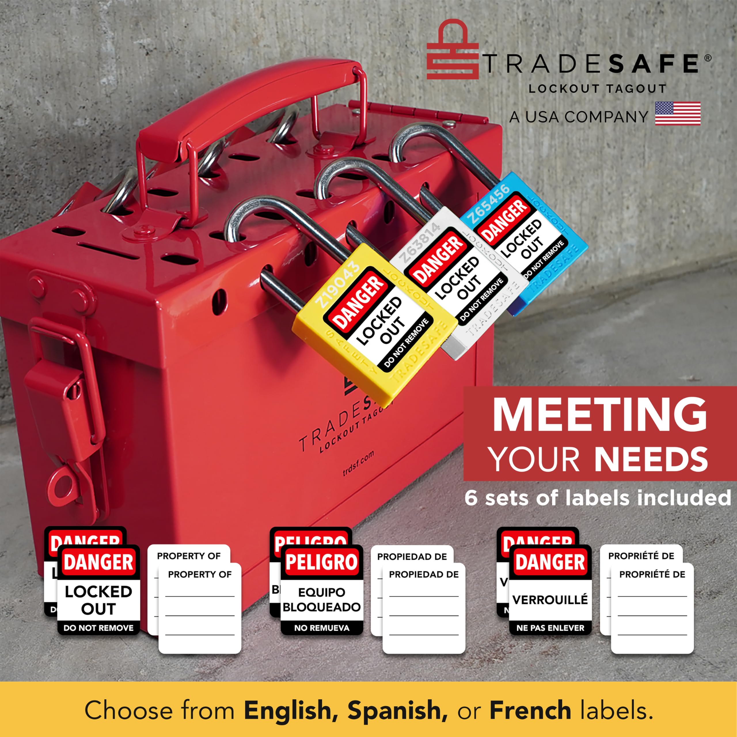 TRADESAFE Padlocks Grouping of 10