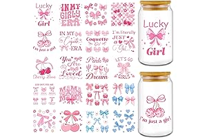 Hottie Pink Bow Coquette Cup Wraps