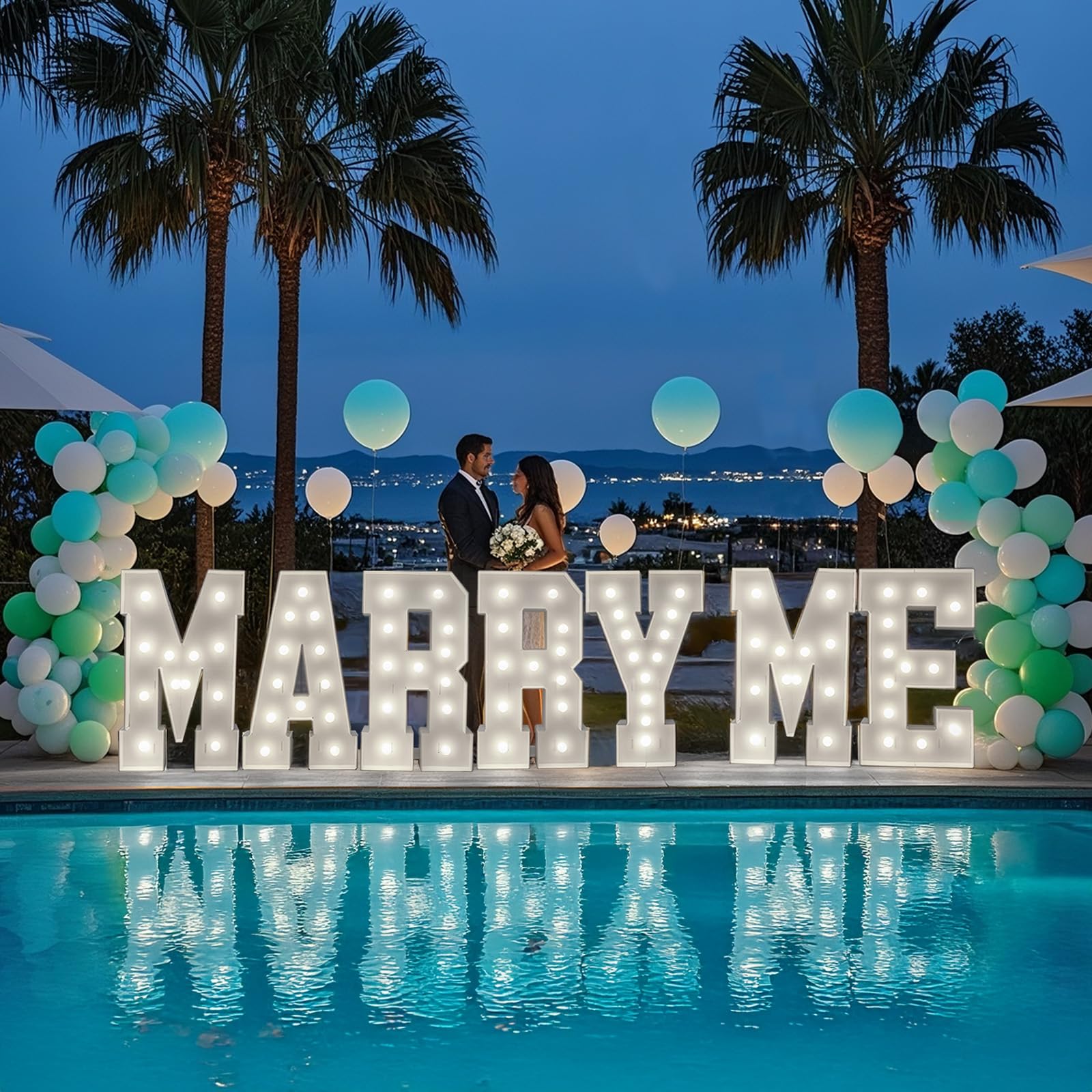 Lettere luminose a LED da 1,2 m, kit di luci a mosaico per compleanno, laurea, baby shower, casa, bar, eventi interni ed esterni, A, 120 cm