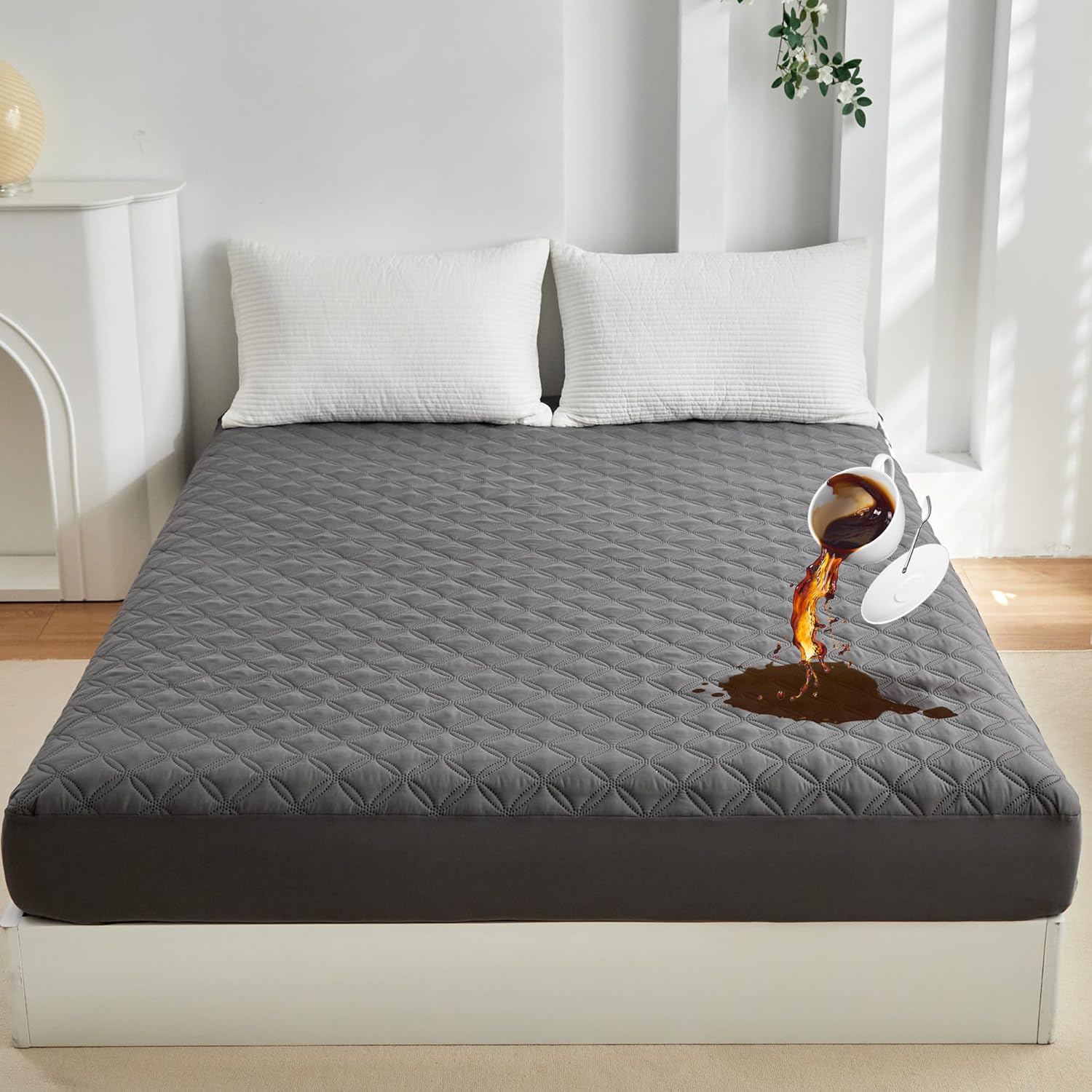 Waterproof Mattress Protector King Size, Bed Mattress Cover