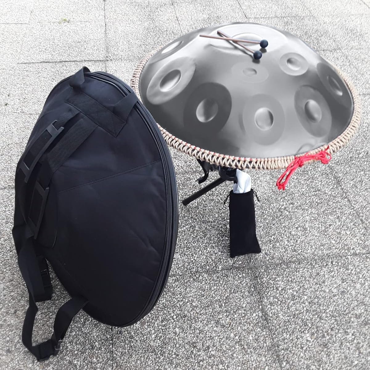 スティールドラム ハンドパン スタンド、ケース付き タングドラム Amazon.co.jp: Dメジャーのハンドパン、スタンド、ケース