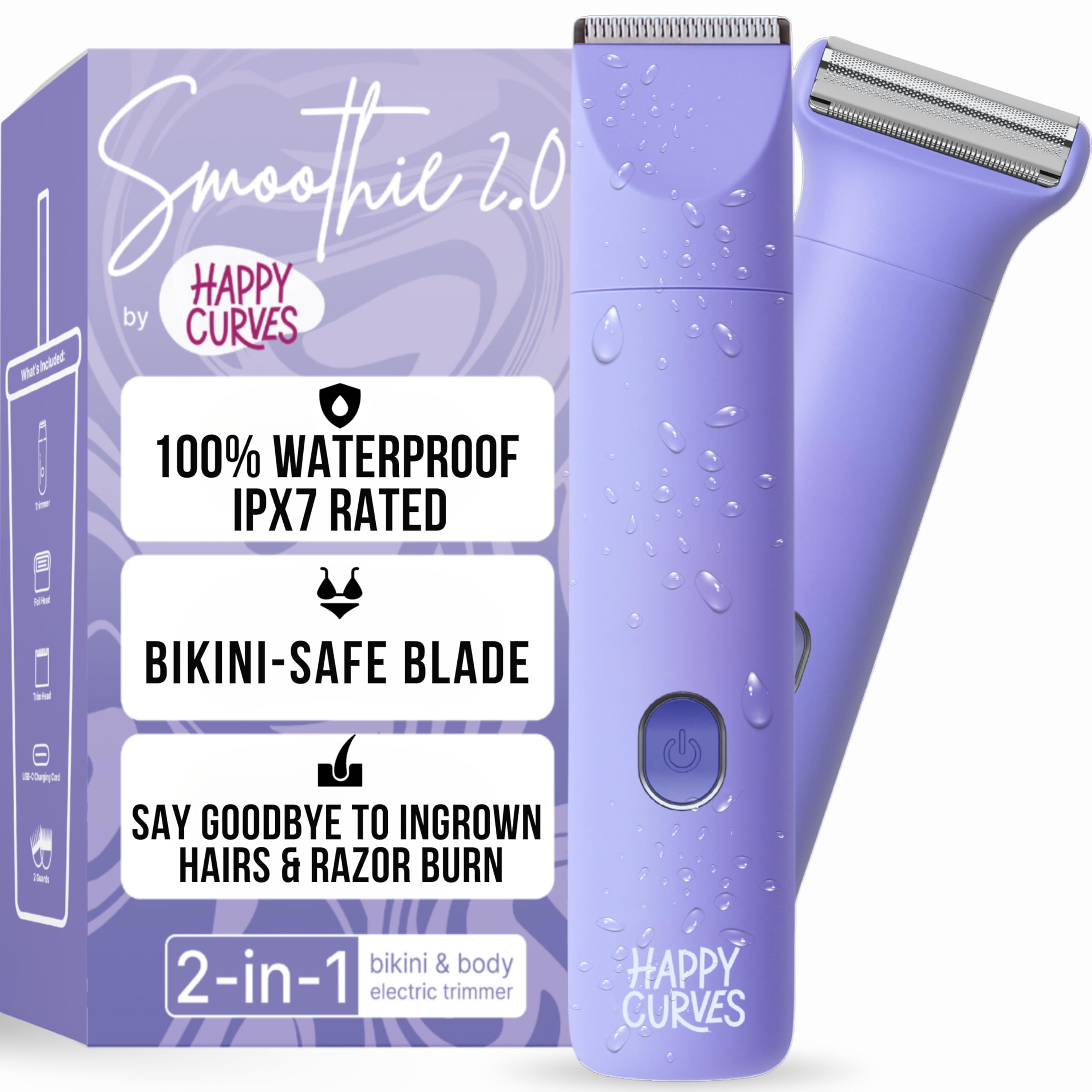 Amazon.com: HAPPY CURVES Smoothie 2.0 Bikini Trimmer - Electric