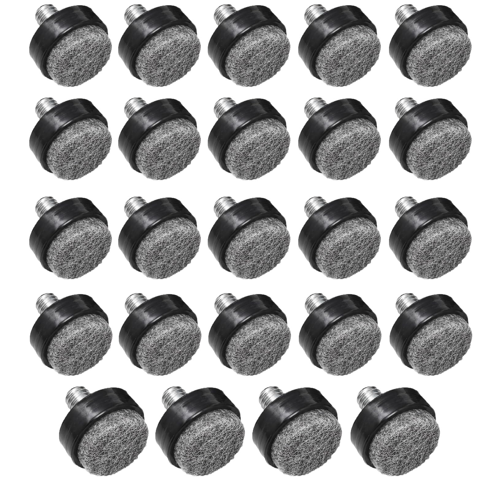 Paquete de 24 deslizadores de fieltro antideslizantes ajustables M8 para muebles, protectores de suelo que reducen el ruido para sillas, mesas, armarios y patas de piel, resistentes a los arañazos y