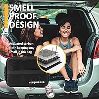 Vista 2 de GENTINGBRO Bolsa con Cerradura de Combinación Bolsa de Medicina Viaje Almuerzo Negro