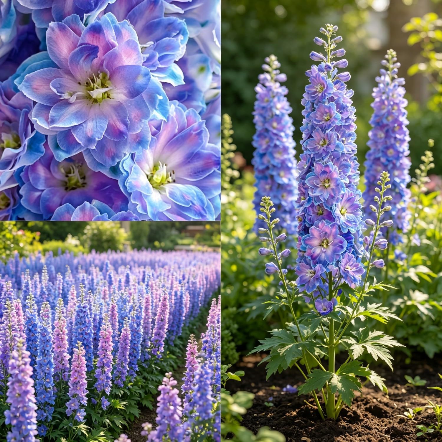 Delphinium（Larkspur） Seeds –Hardy,Perennial,Vibrant Floral Display Garden