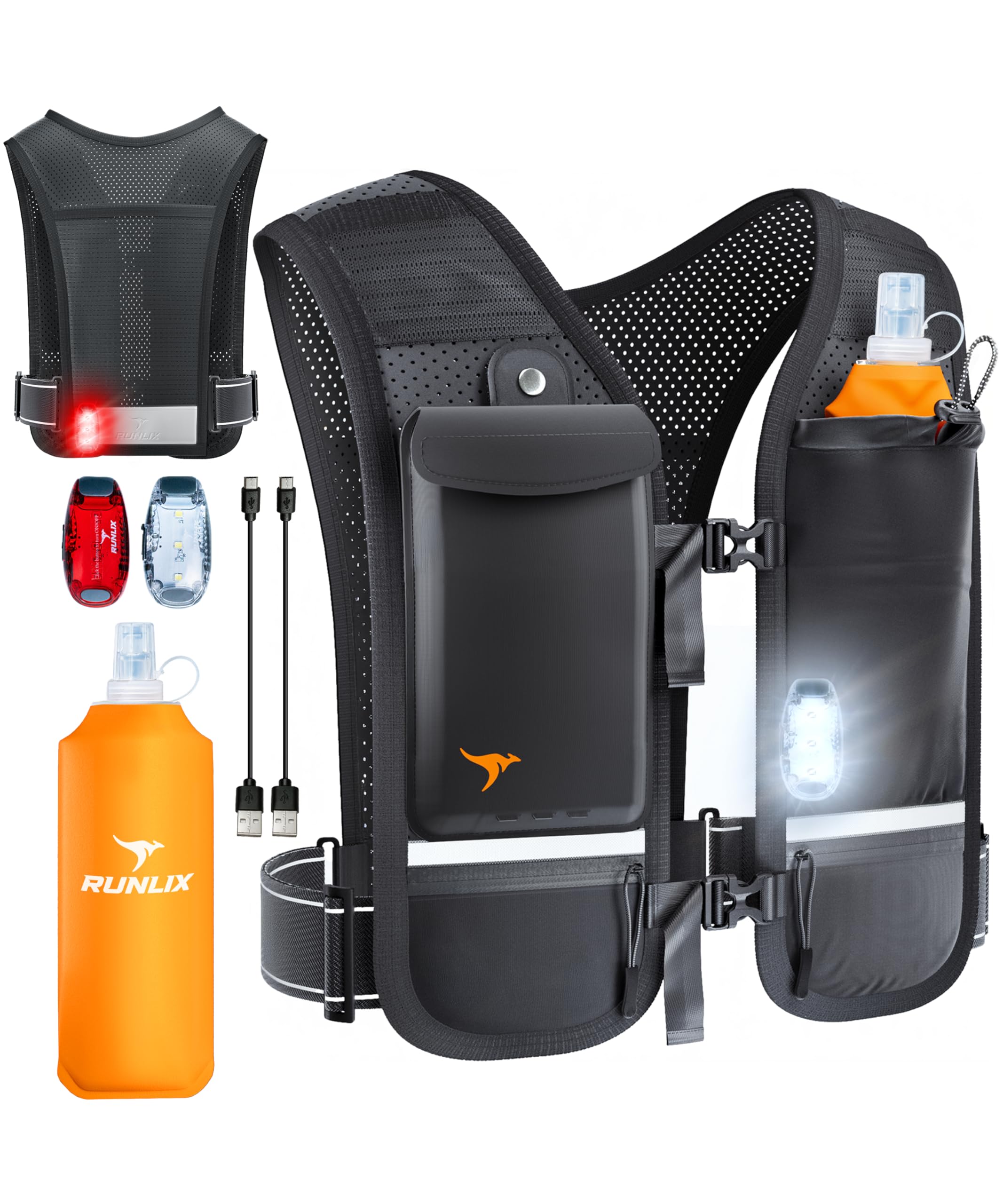 RUNLIX Running Vest with LED Lights