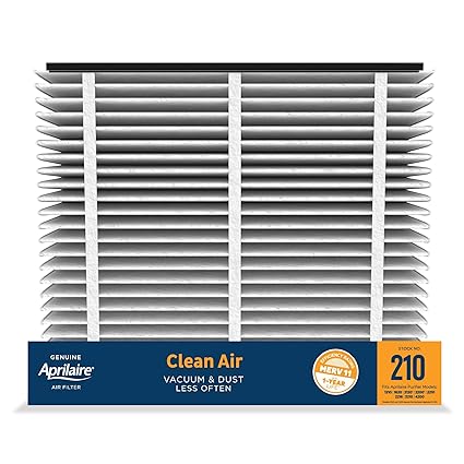 Aprilaire 210 Air Filter for Aprilaire Whole Home Air Purifiers, MERV 11 (Pack of 2)