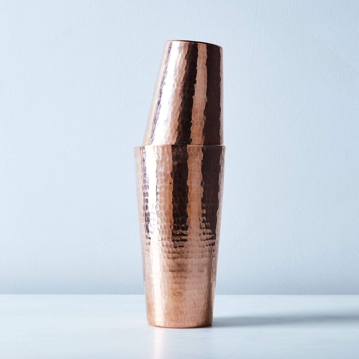 Hand Hammered Copper Boston Cocktail Shaker Set