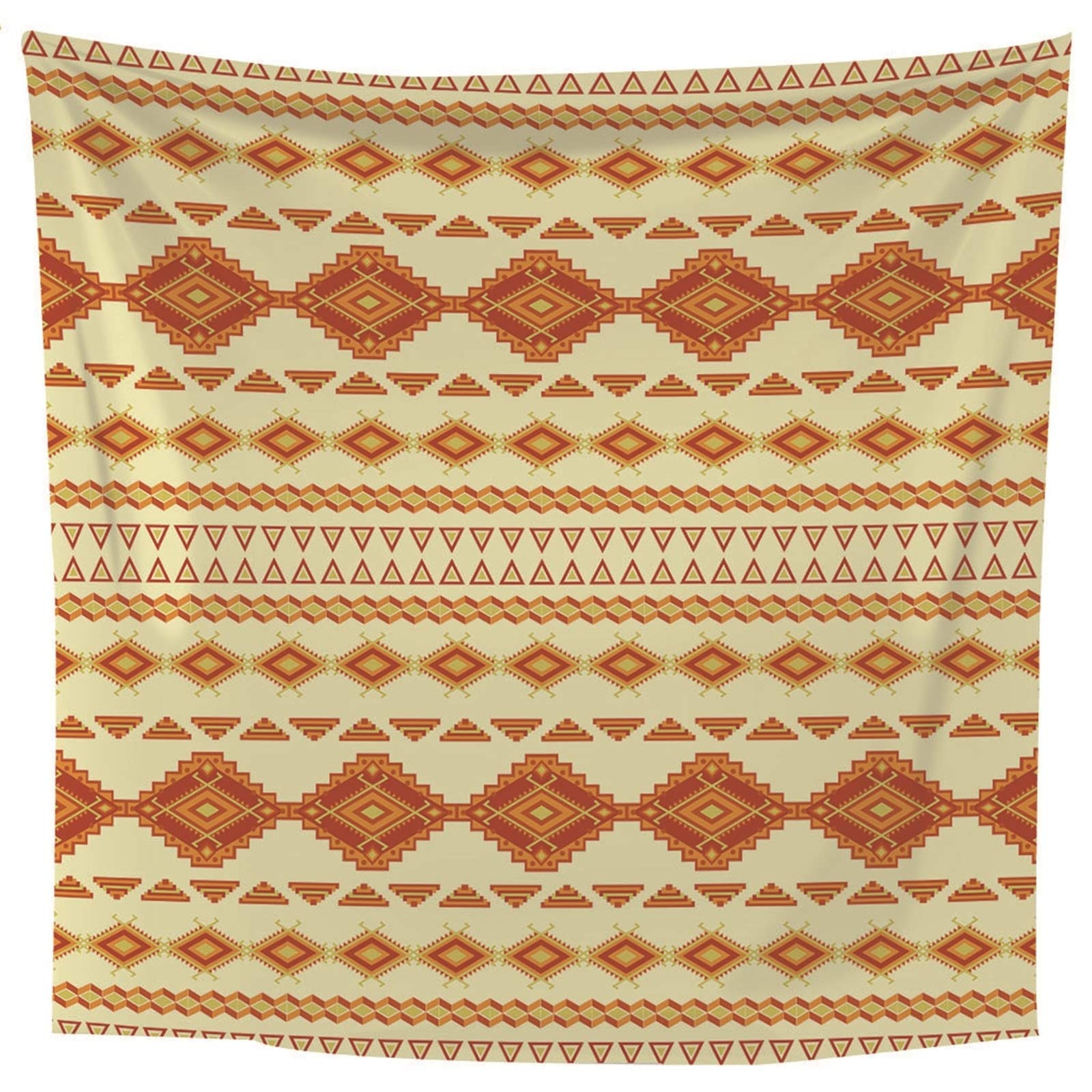 Aeici Tapiz De Tela, Tapiz Pared Rectangular Étnico Tapiz Pared Wall Hanging, Bedsheet(200X200Cm)