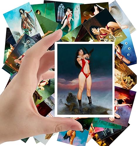 Calcomanías grandes (24 piezas de 2.5 x 3.5 pulgadas) Pinup Vintage Sexy Girls Magazine Covers