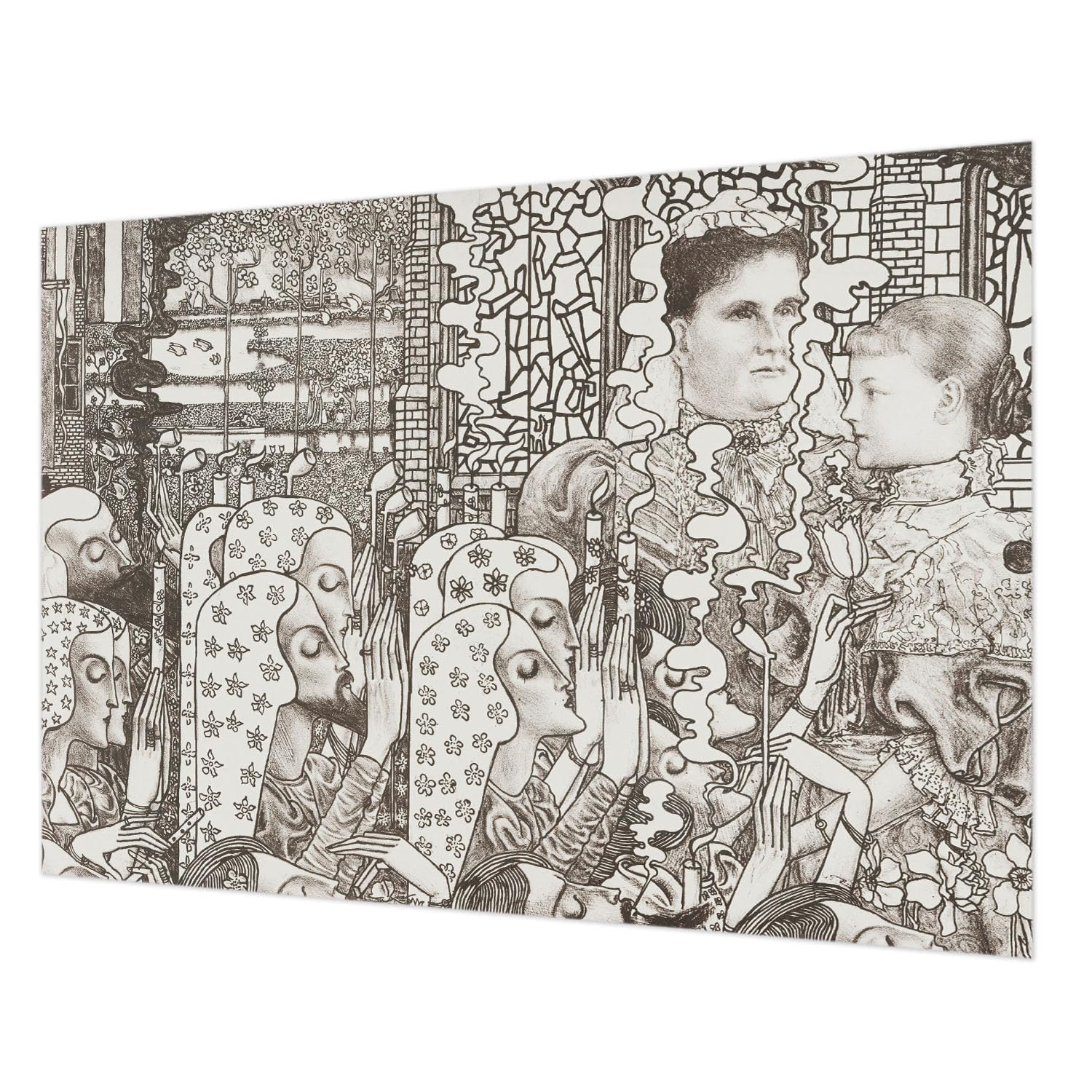 Tapisserie intissée avec colle incluse pour décoration murale de chambre
