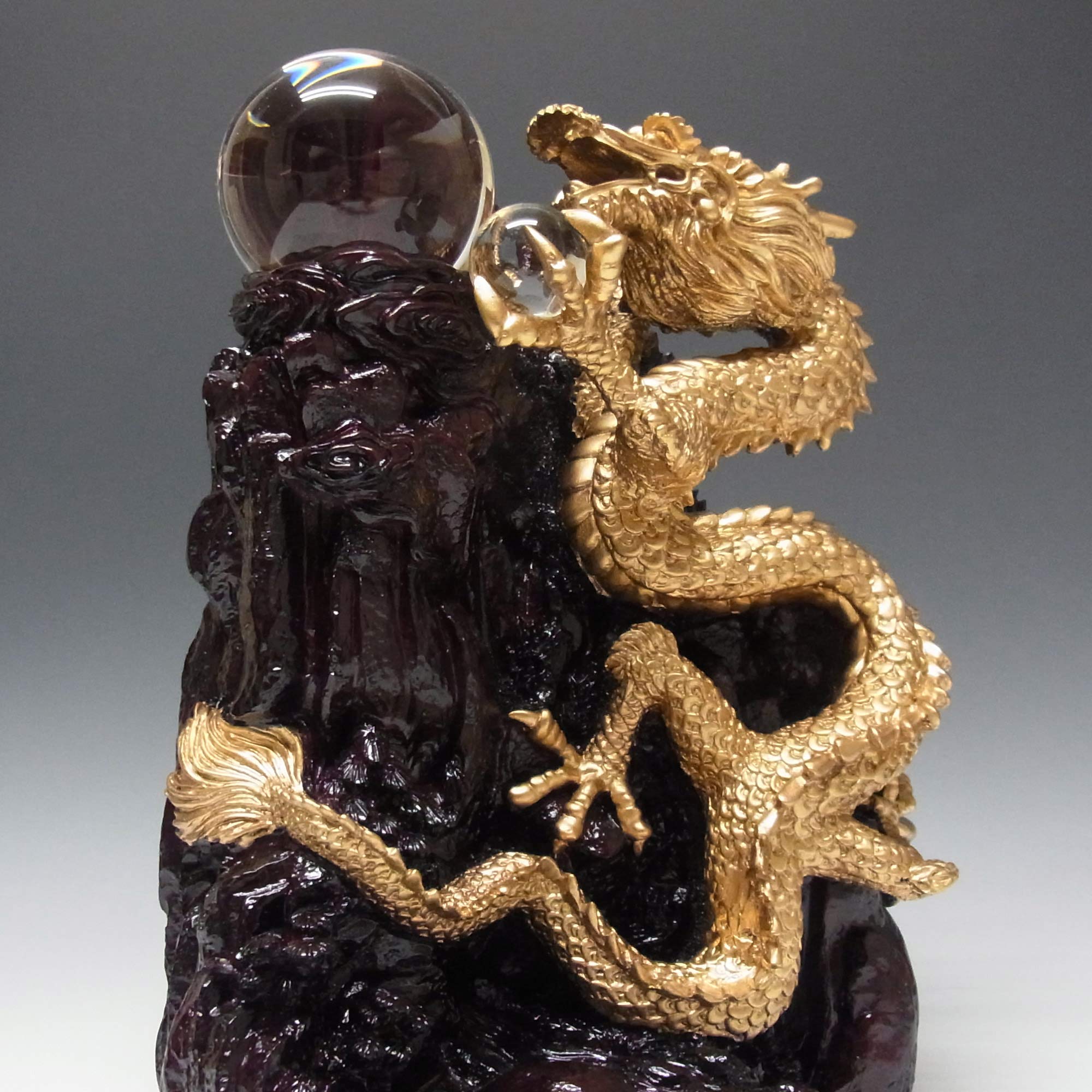 風水山水龍 金龍上山（大）33cm 置物 Amazon.co.jp: 風水山水龍 金龍上山（大）33cm 置物 : ホーム＆キッチン