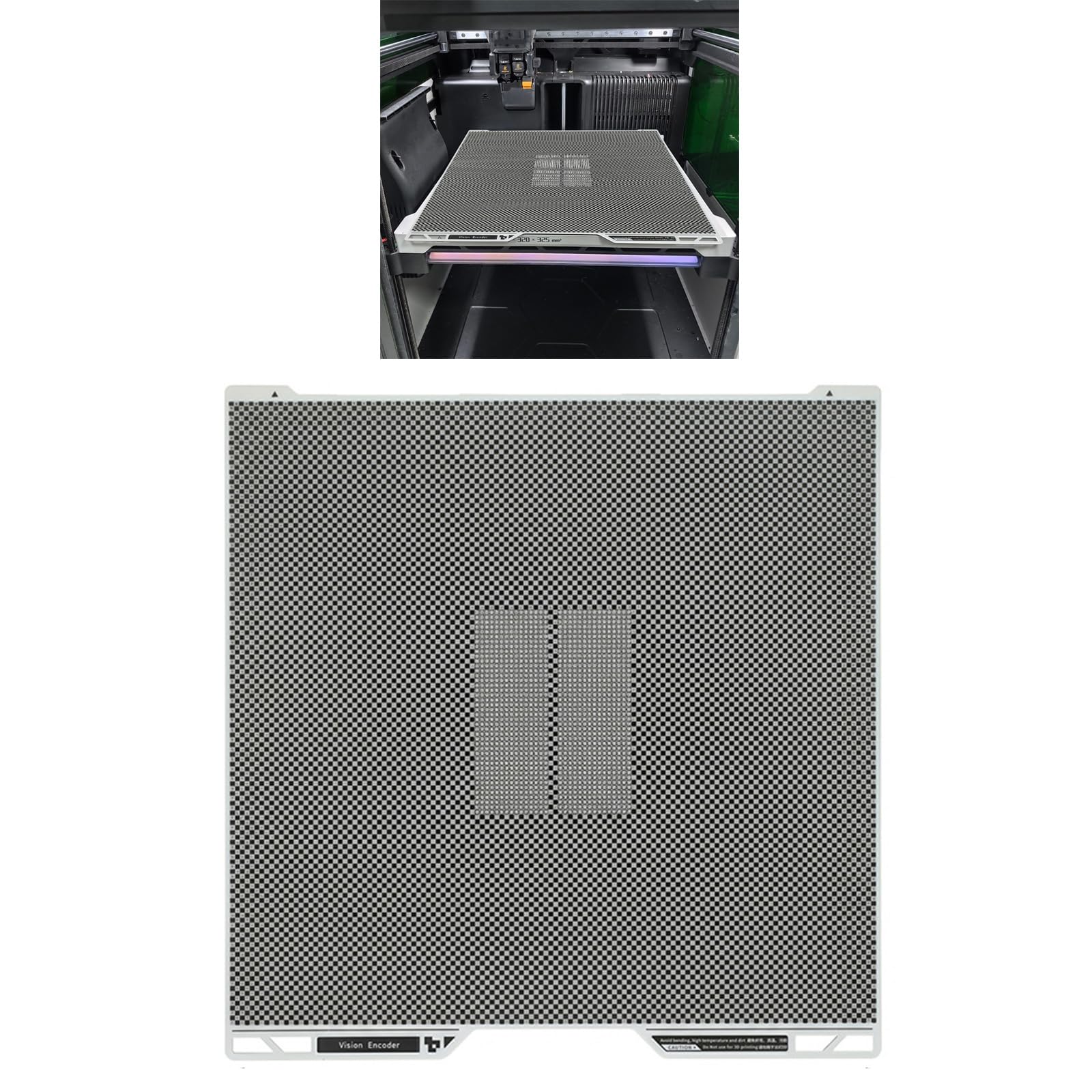 Präzise visuelle Kodierungsplatte aus Metall für H2C H2D H2S Drucker mit 5µM Auflösung, optische Messgenauigkeit, Kalibrierung