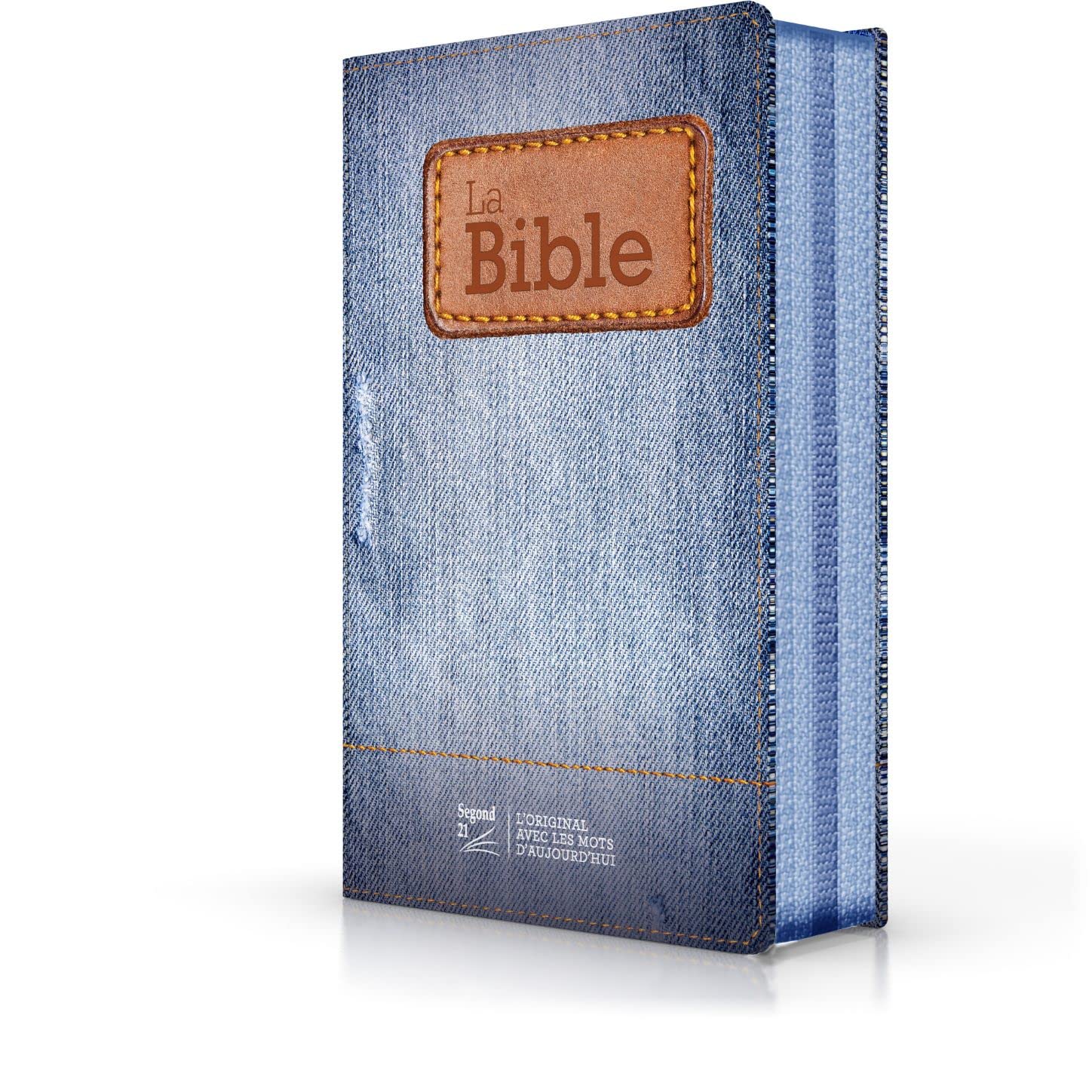 Bible Segond 21 compacte (premium style) toilée motif jeans: couverture souple, avec fermeture éclair