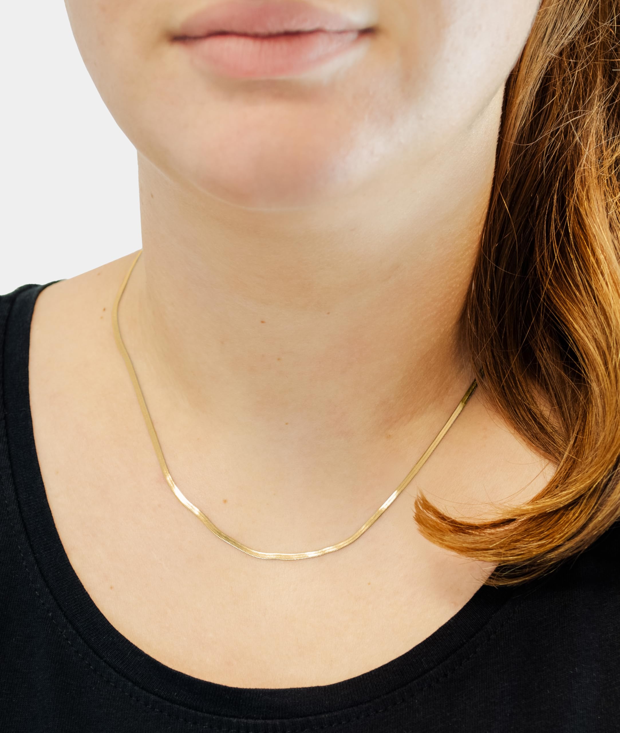 LIEBESKIND BERLIN Damen Sleekchain Halskette – Edelstahl Kette in verschiedenen Farben und Längen, größenverstellbar – zeitlos, modern und vielseitig kombinierbares Schmuckstück