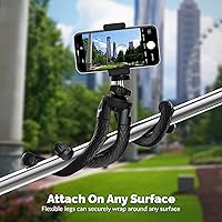 Vista 2 de SABRENT Paquete de trípode flexible universal con cabezal de bola para montaje de trípode estándar (TP-FLTP-TBHD)