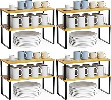 SpaceAid Cabinet Shelf Organizers 2 Pack - Thumbnail 4