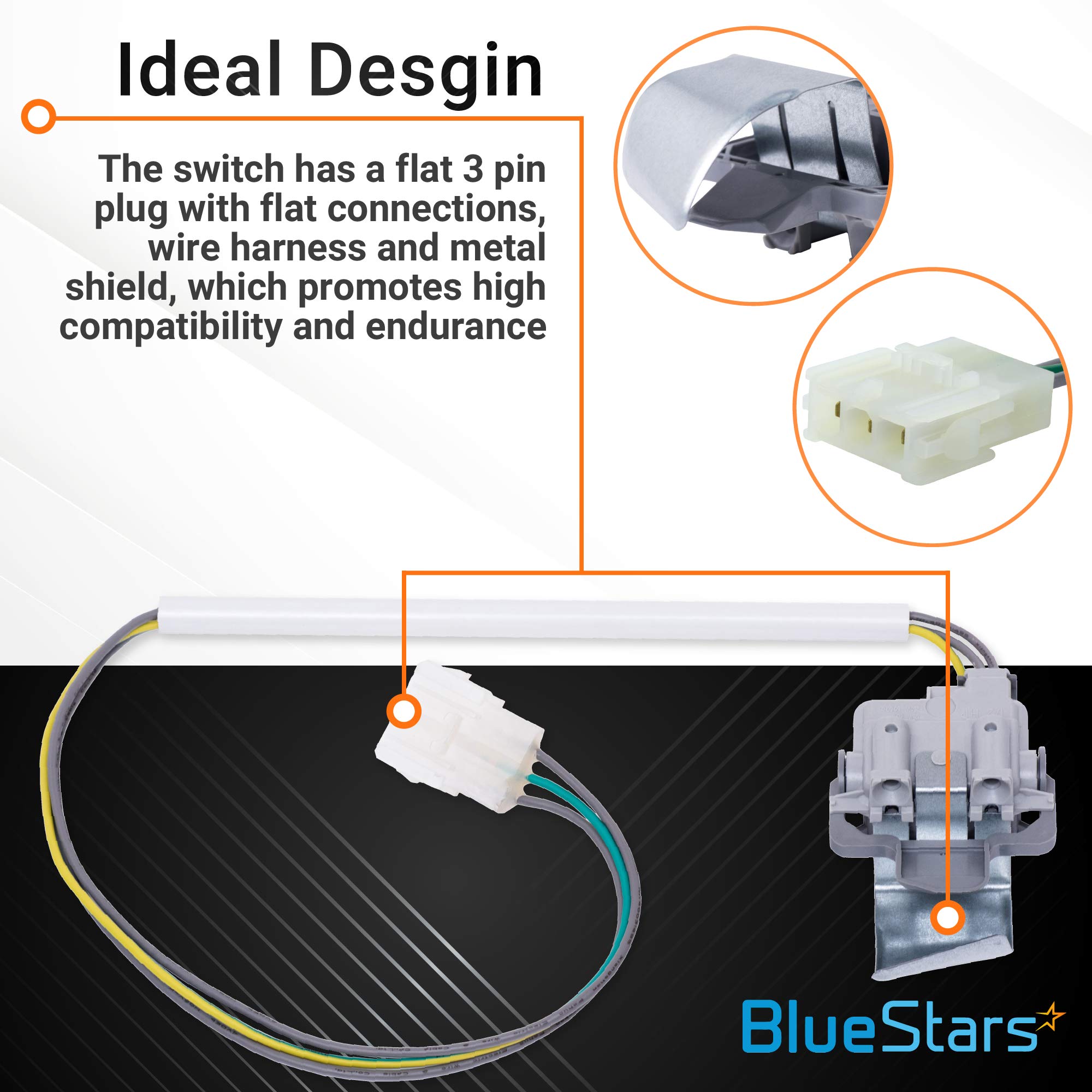 Amazon.com: BlueStars Lifetime Warranty 3949238 Washer Lid Switch 