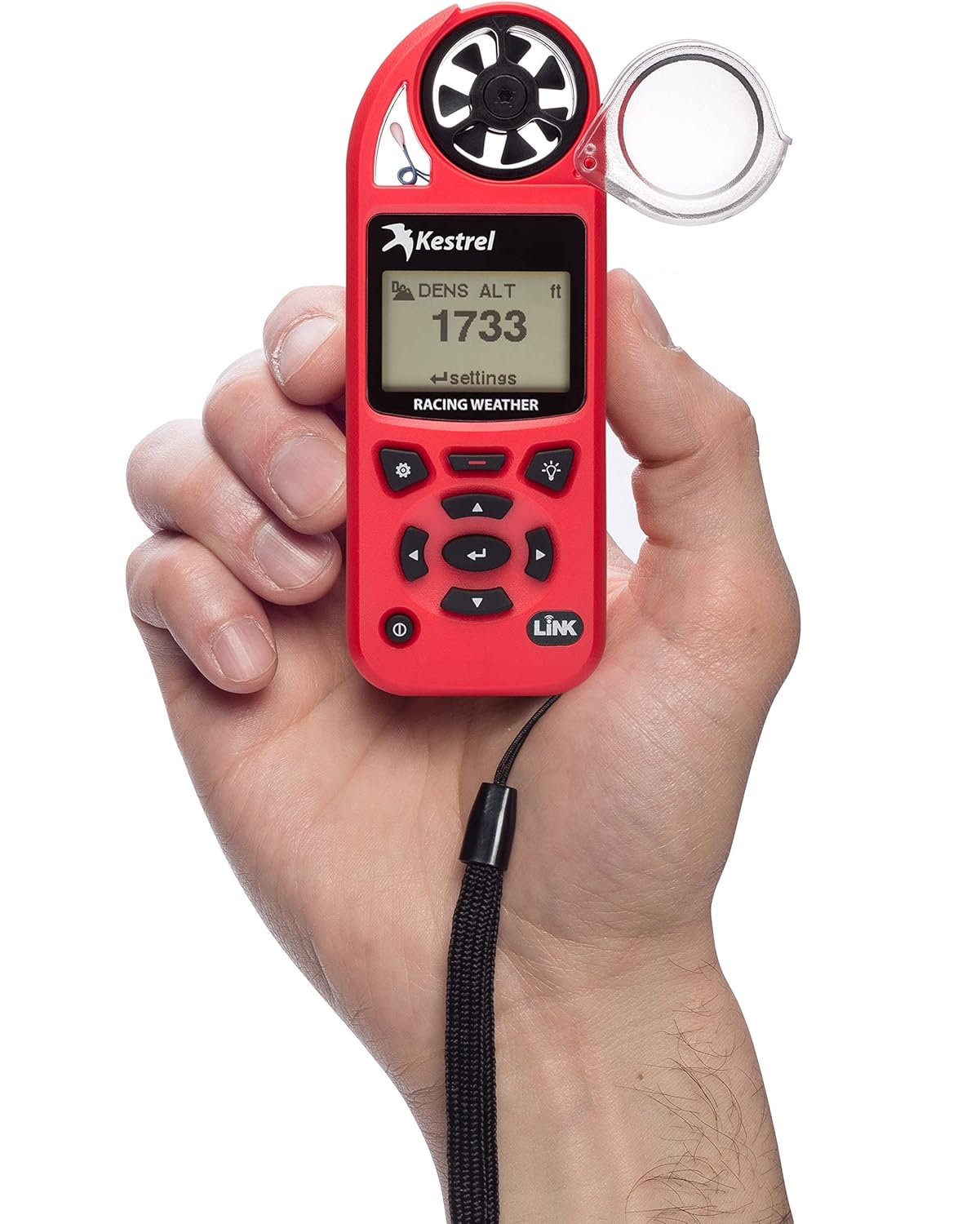 Kestrel 5100 Racing Weather Meter with Bluetooth Link Enabled, Red