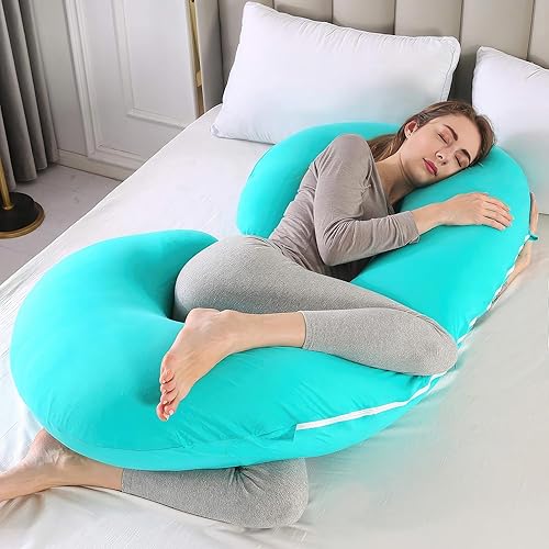 Miniatura 4 de yoyomax Almohadas de embarazo, almohada de maternidad de cuerpo completo, almohada de embarazo de espuma viscoelástica con almohadas extraíbles,
