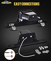 Vista 5 de Partsam Luz LED para matrícula, impermeable, 12 V CC, luz de etiqueta de licencia con soporte, orificio de drenaje, montaje de soporte de acero