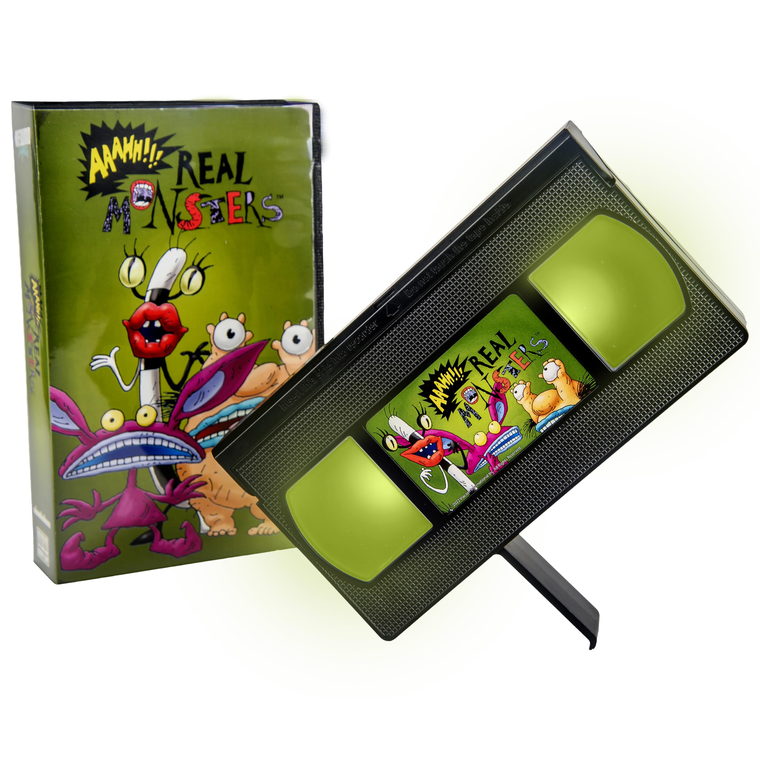 Aaa Merchandise Aaahh!!!! Real Monsters Aaahh!!! Real Monsters Rewind Light – Led Video Light With Iconic Cartoon Design – Fun Desk Or Bedroom Decor – Gift For 90S Nostalgia Fans & Collectors