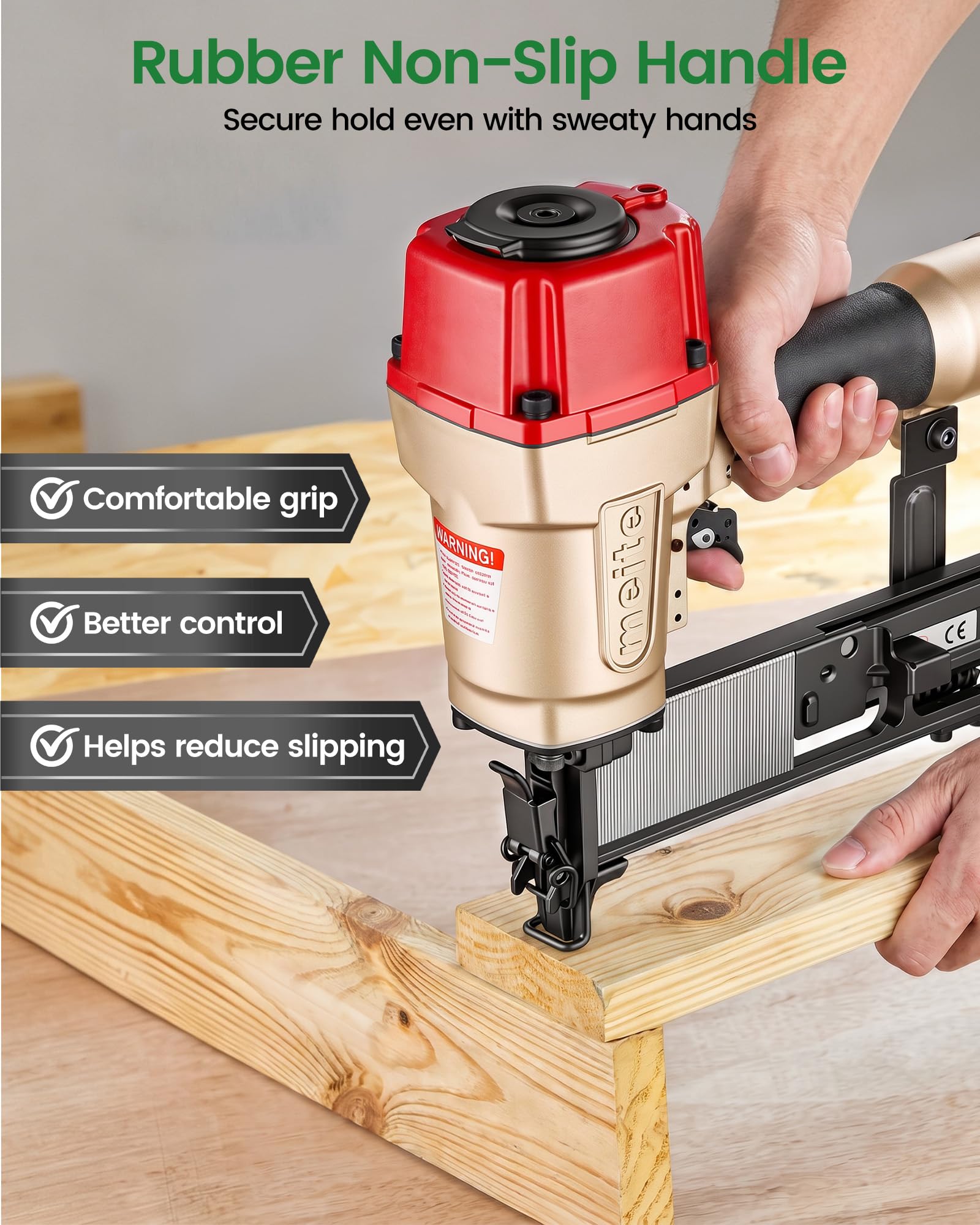 Meite 16 Gauge Pneumatic Stapler - Heavy Duty -8