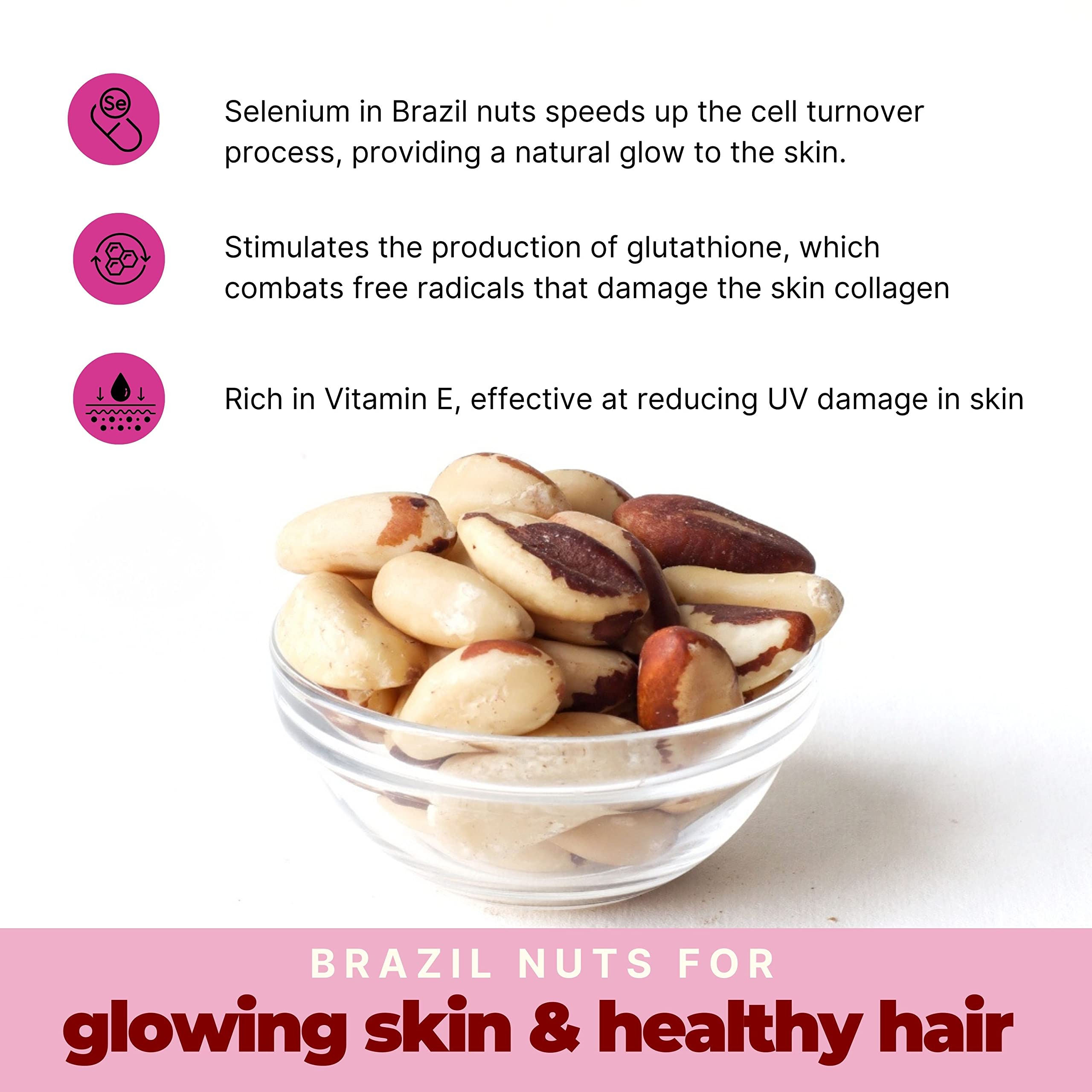 Good Cravings Jumbo Healthy Brazil Nuts (500 Gram) | Rich in Selenium and  Iron | Boosts Immunity and Improves Stamina